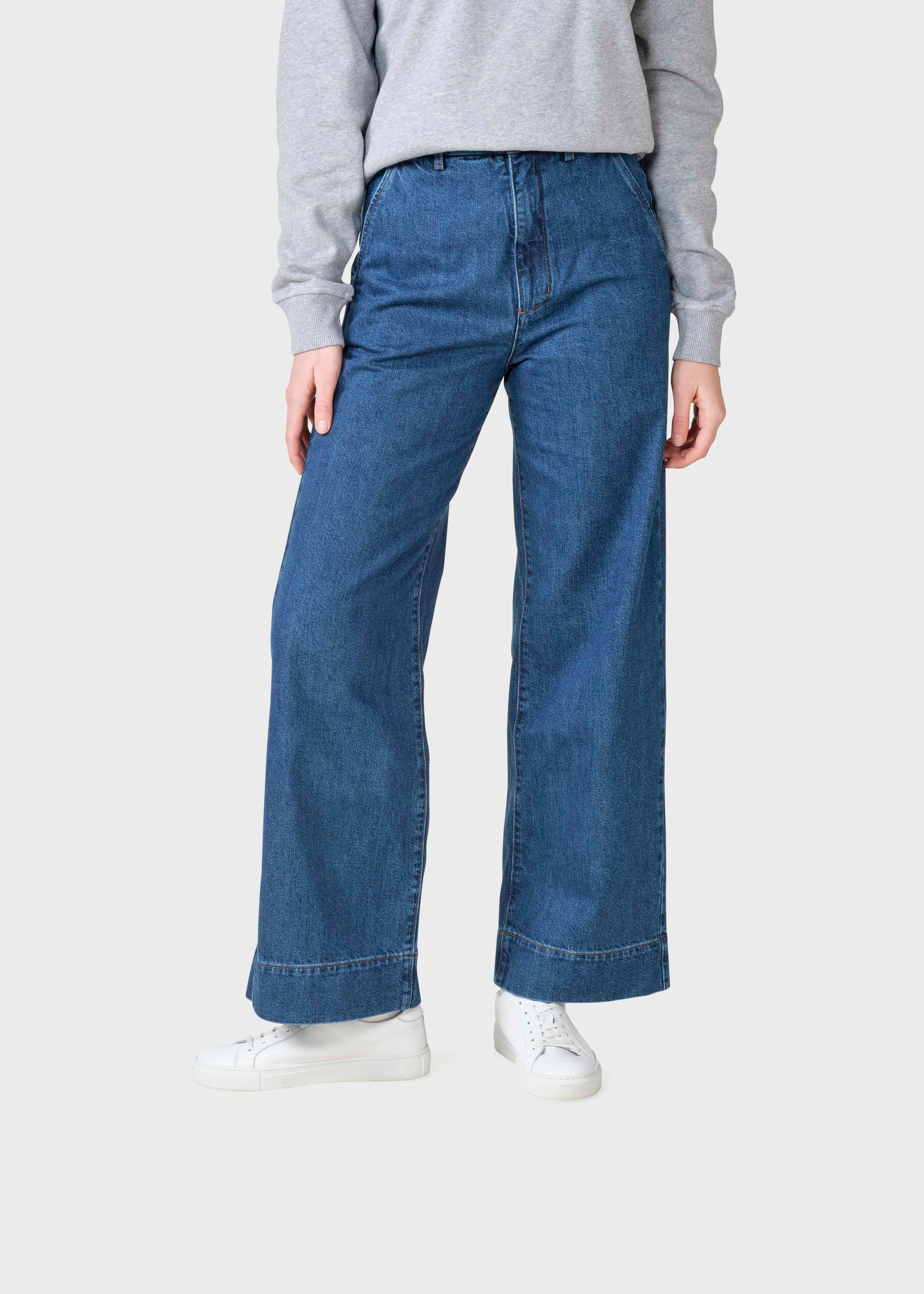 Lydia Denim Pants - Dark Blue Stonewash