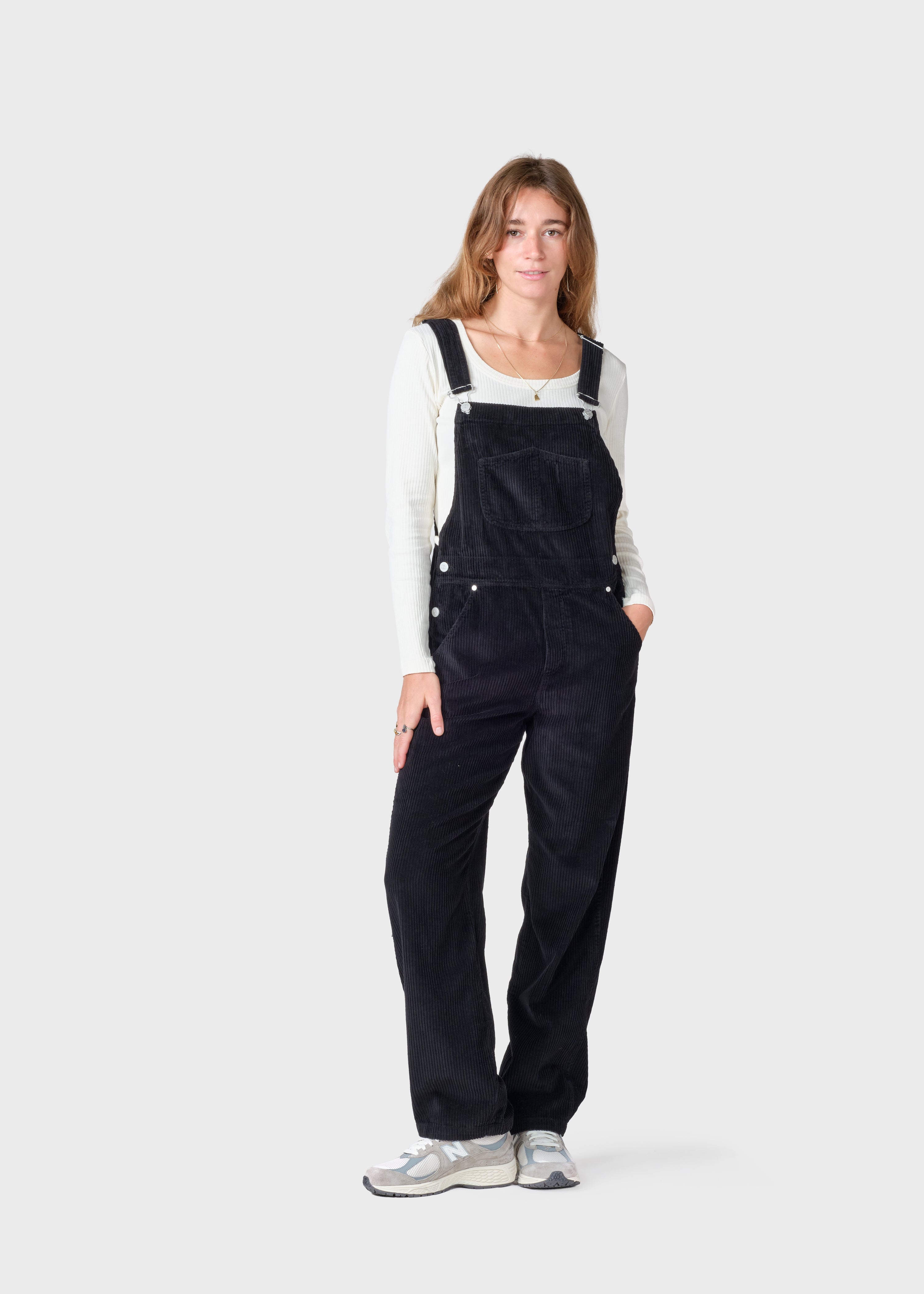 Magda Cord Overall - Black