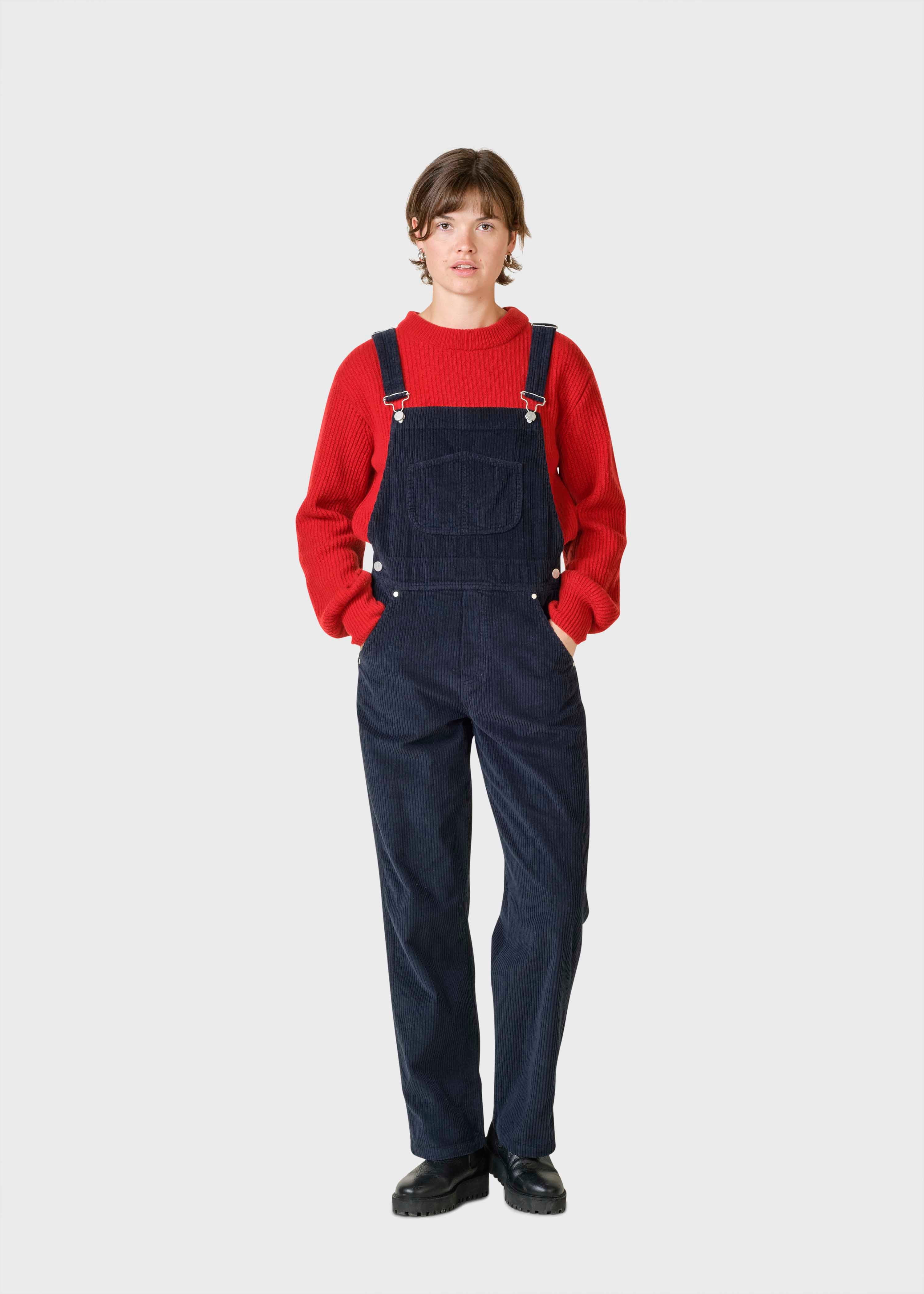 Magda Cord Overall - Navy