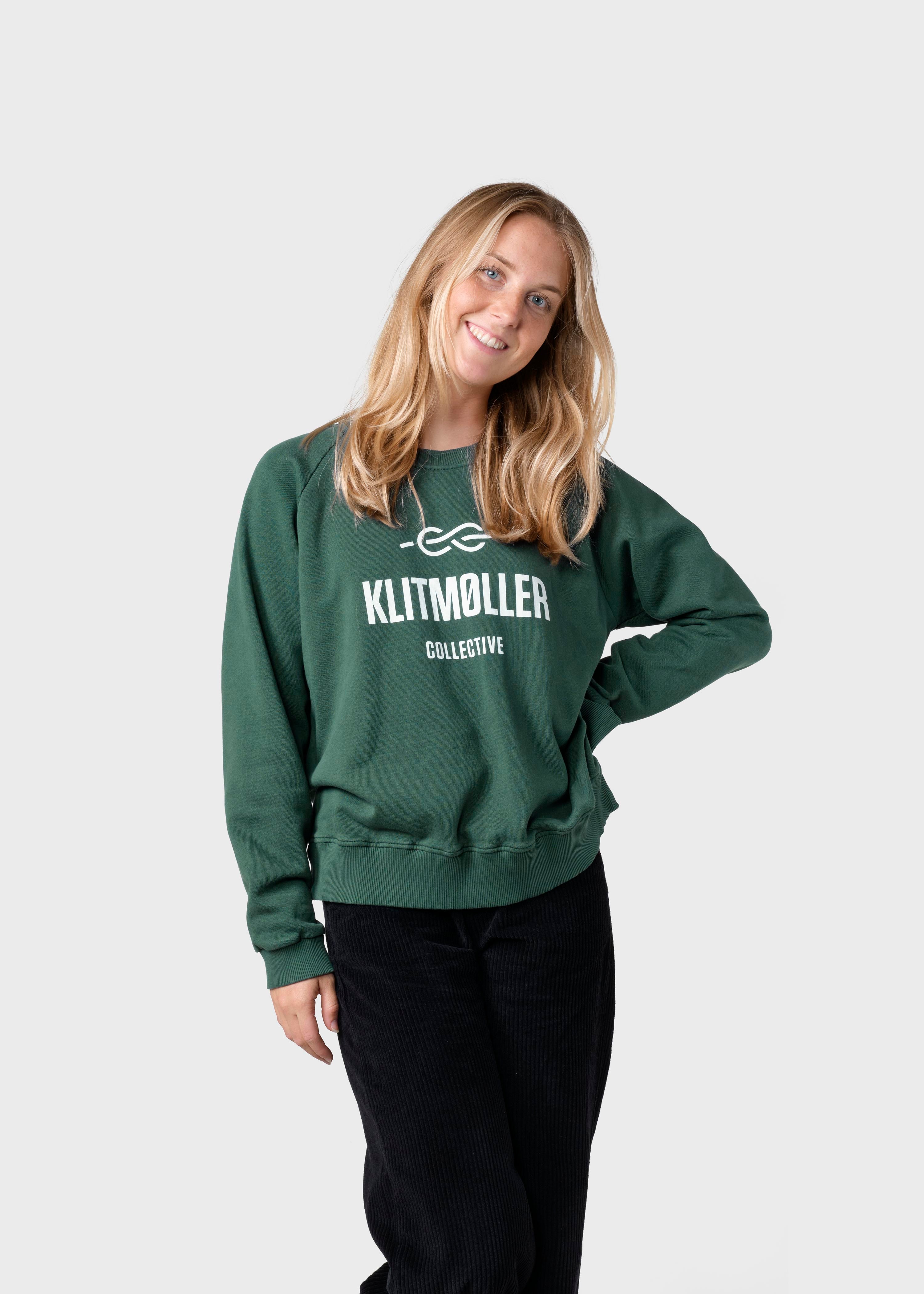 Maja Logo Crew - Moss Green