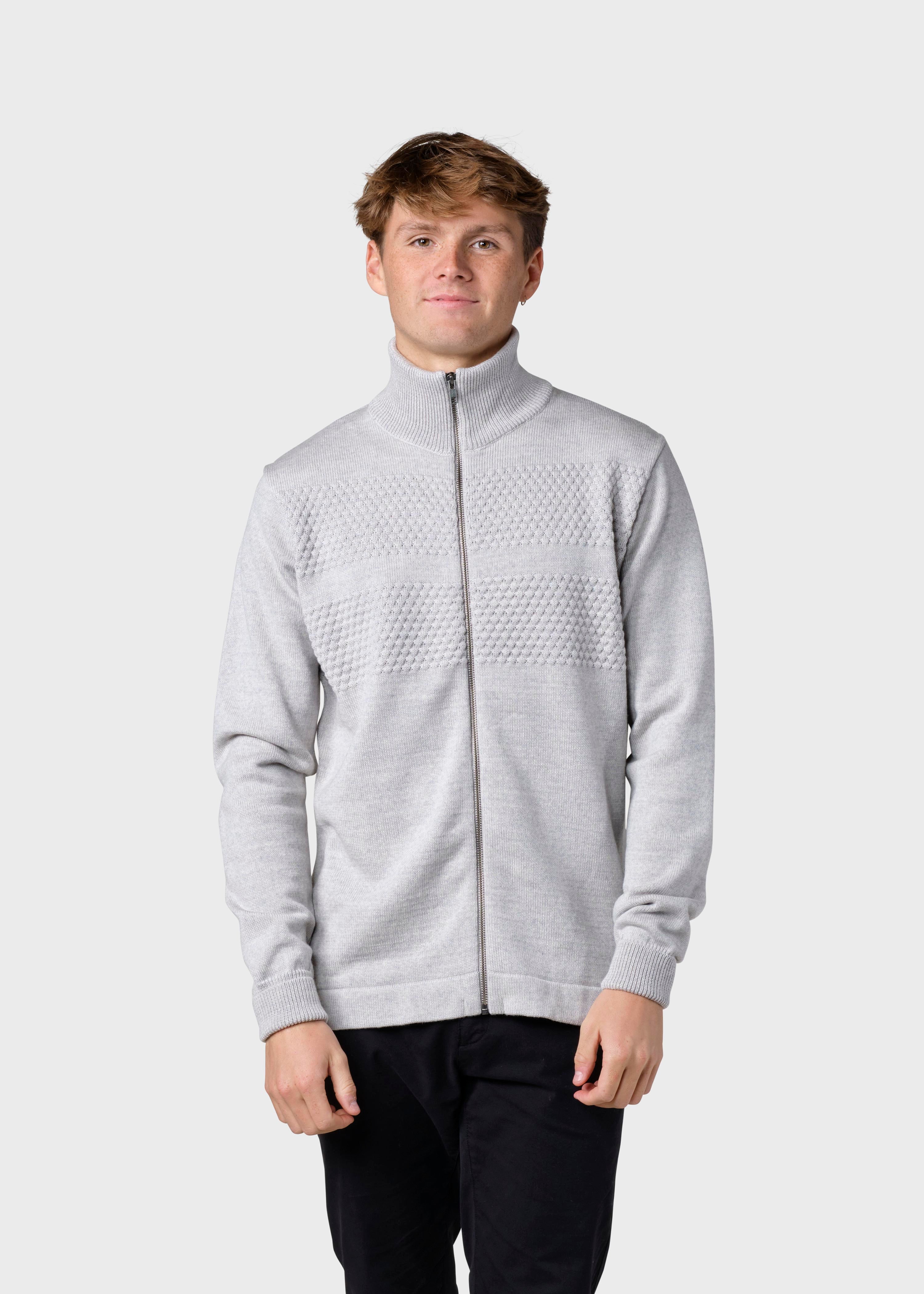 Marinus Knit Cardigan - Pastel Grey