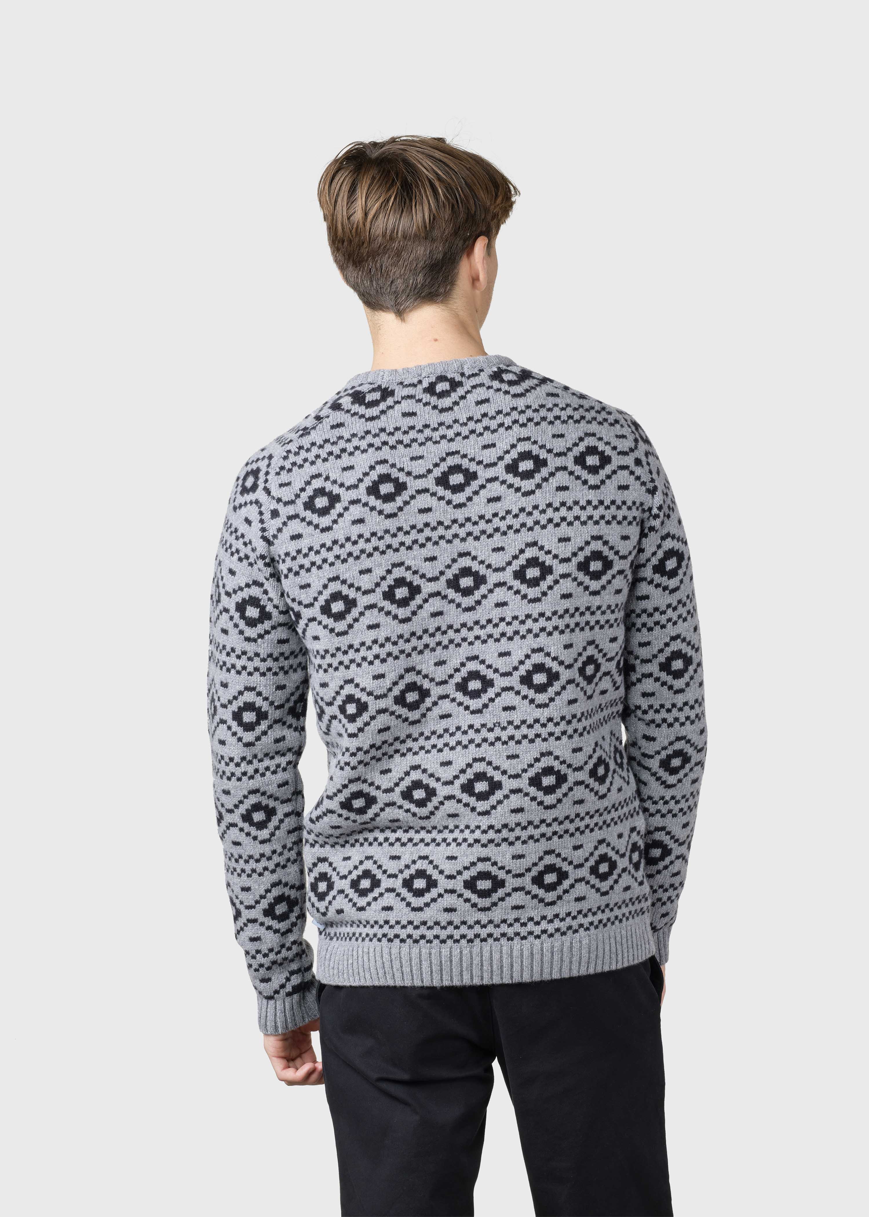 Marlon Knit - Light Grey/black
