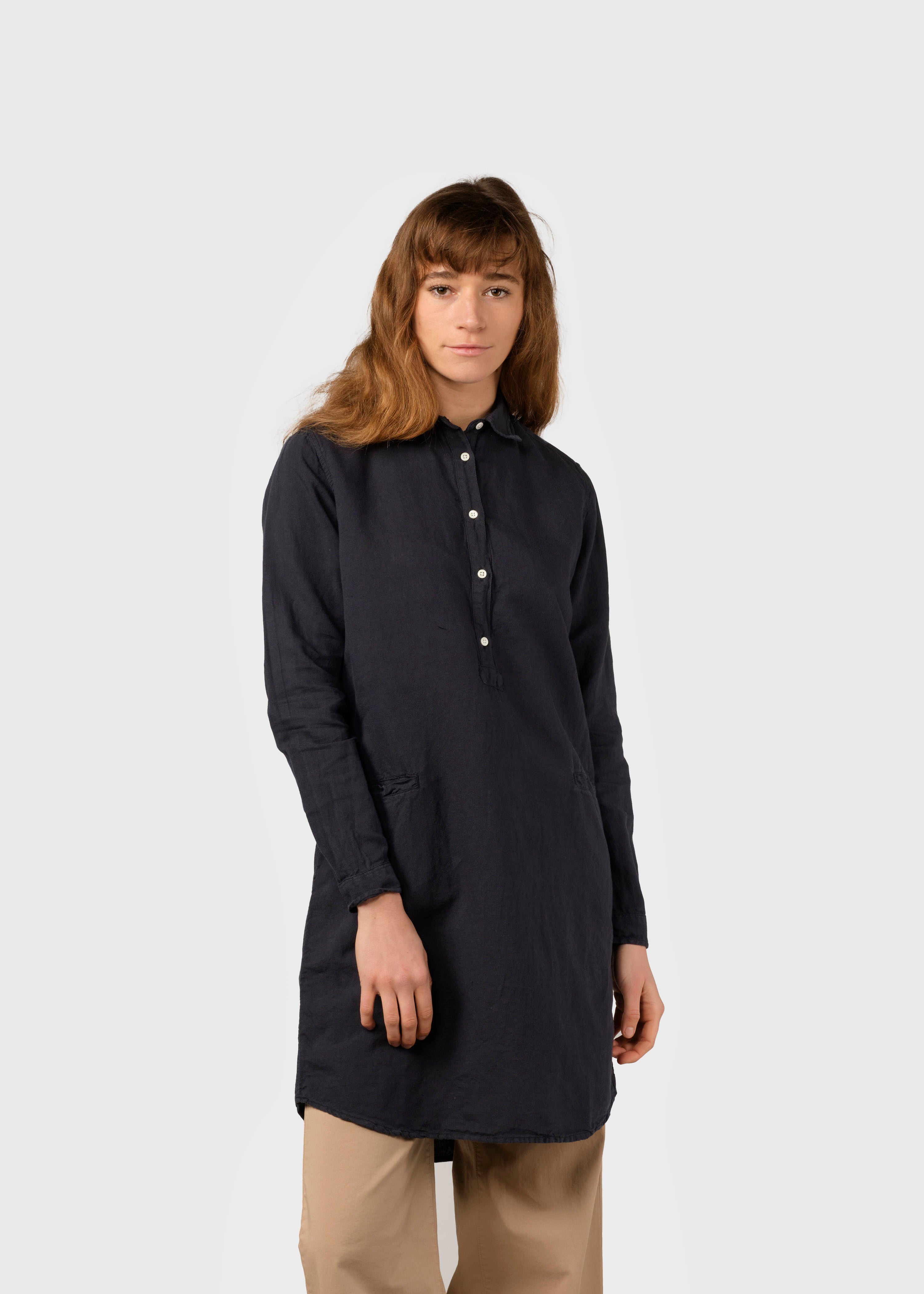 Mathilde Linen Shirt - Navy