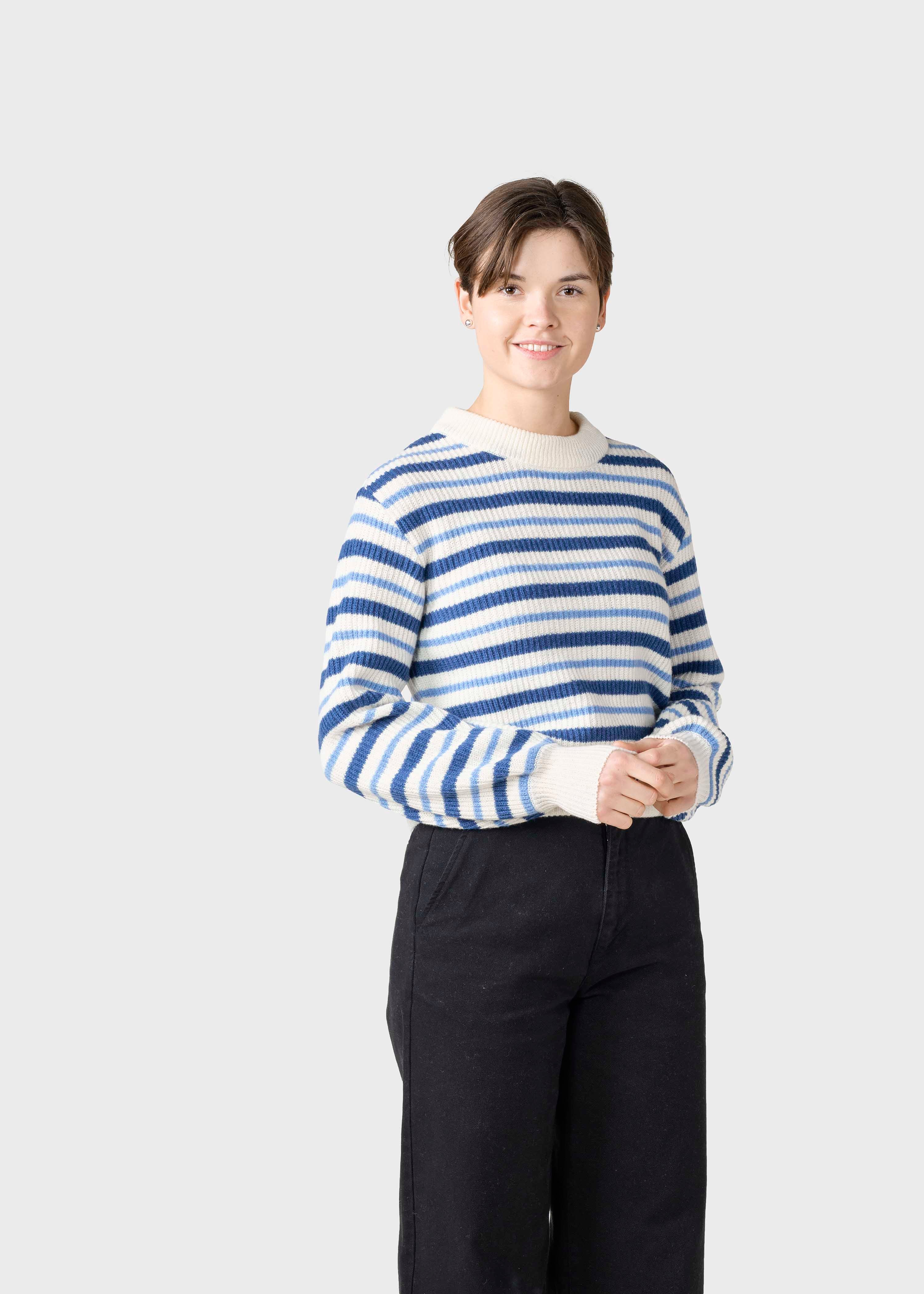 Melli Knit - Ocean/cream/light Blue