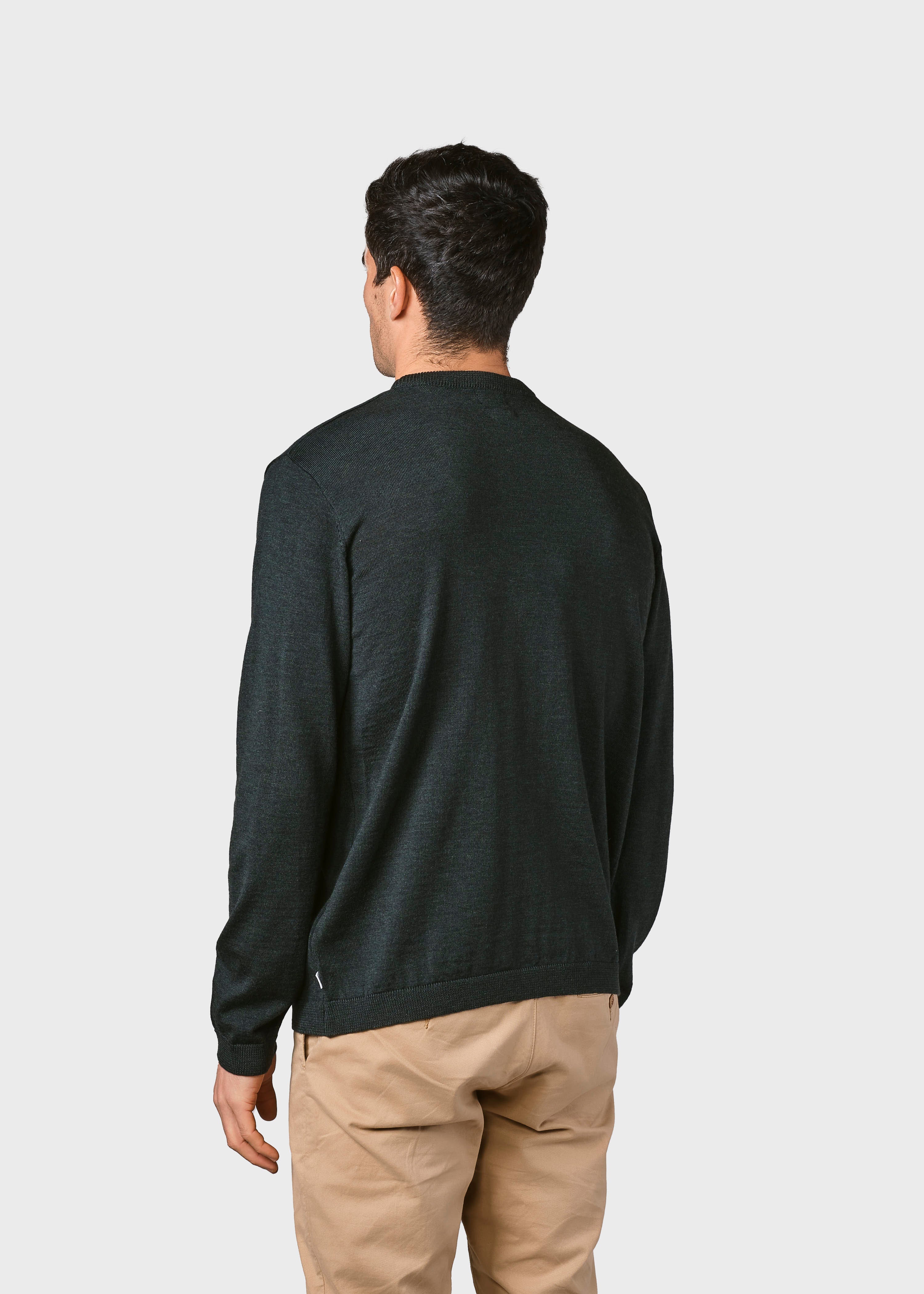 Mens Basic Merino Knit - Olive