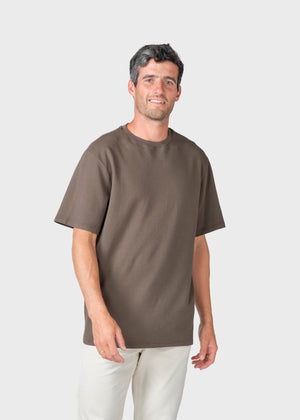 Mens Boxy Structure Tee - Taupe