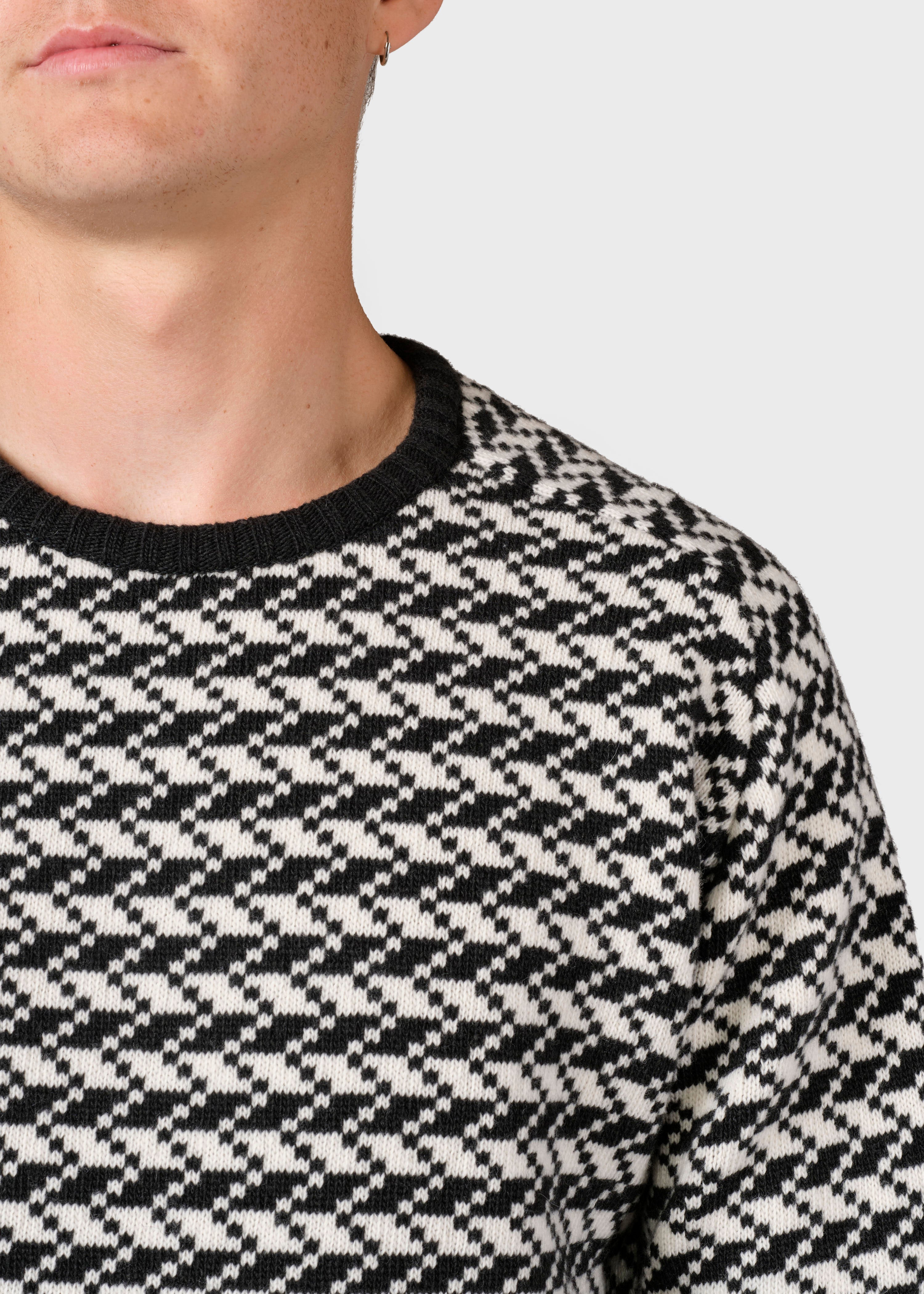 Milas Knit - Olive/cream