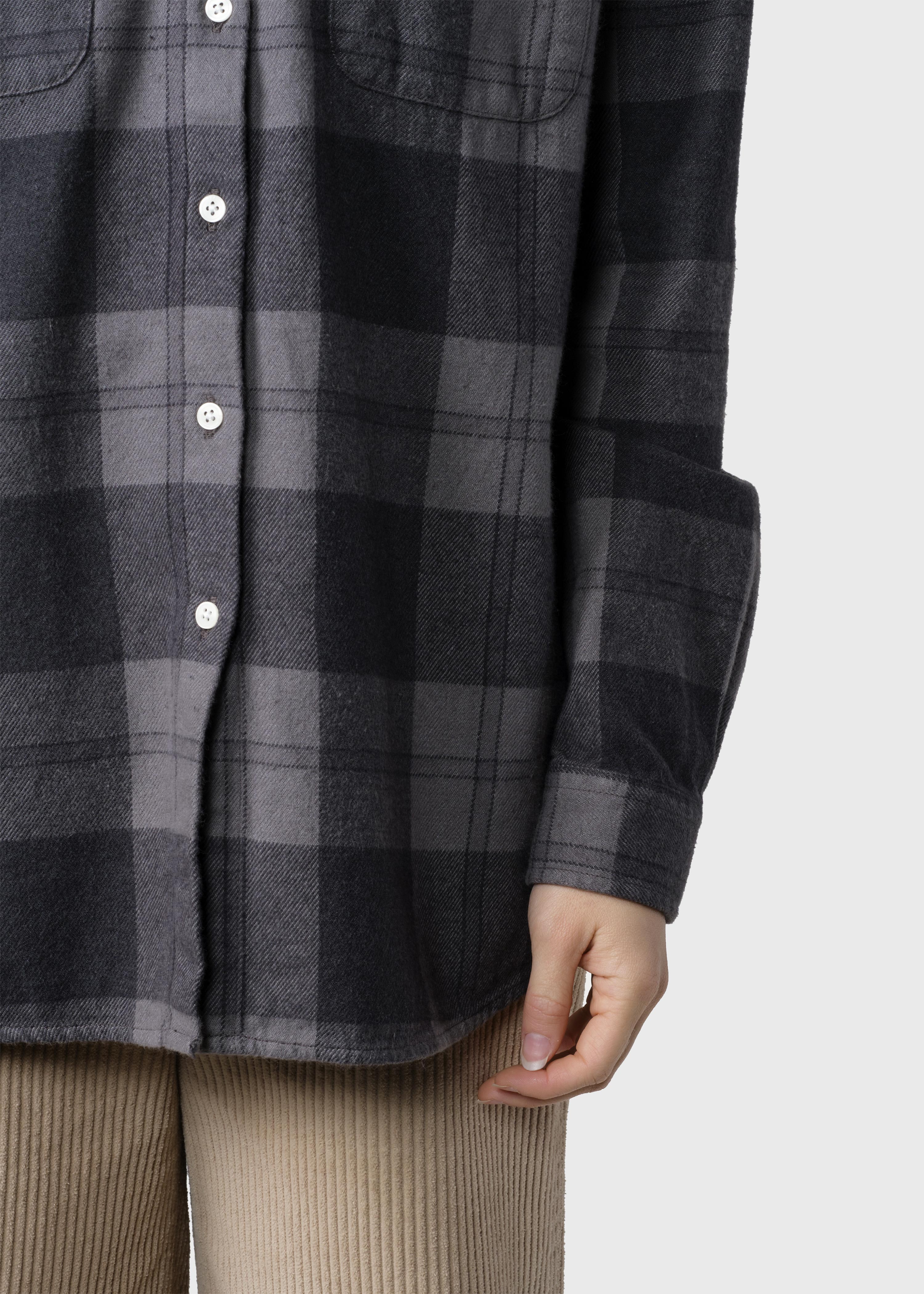 Mynthe Checked Shirt - Light Grey/black
