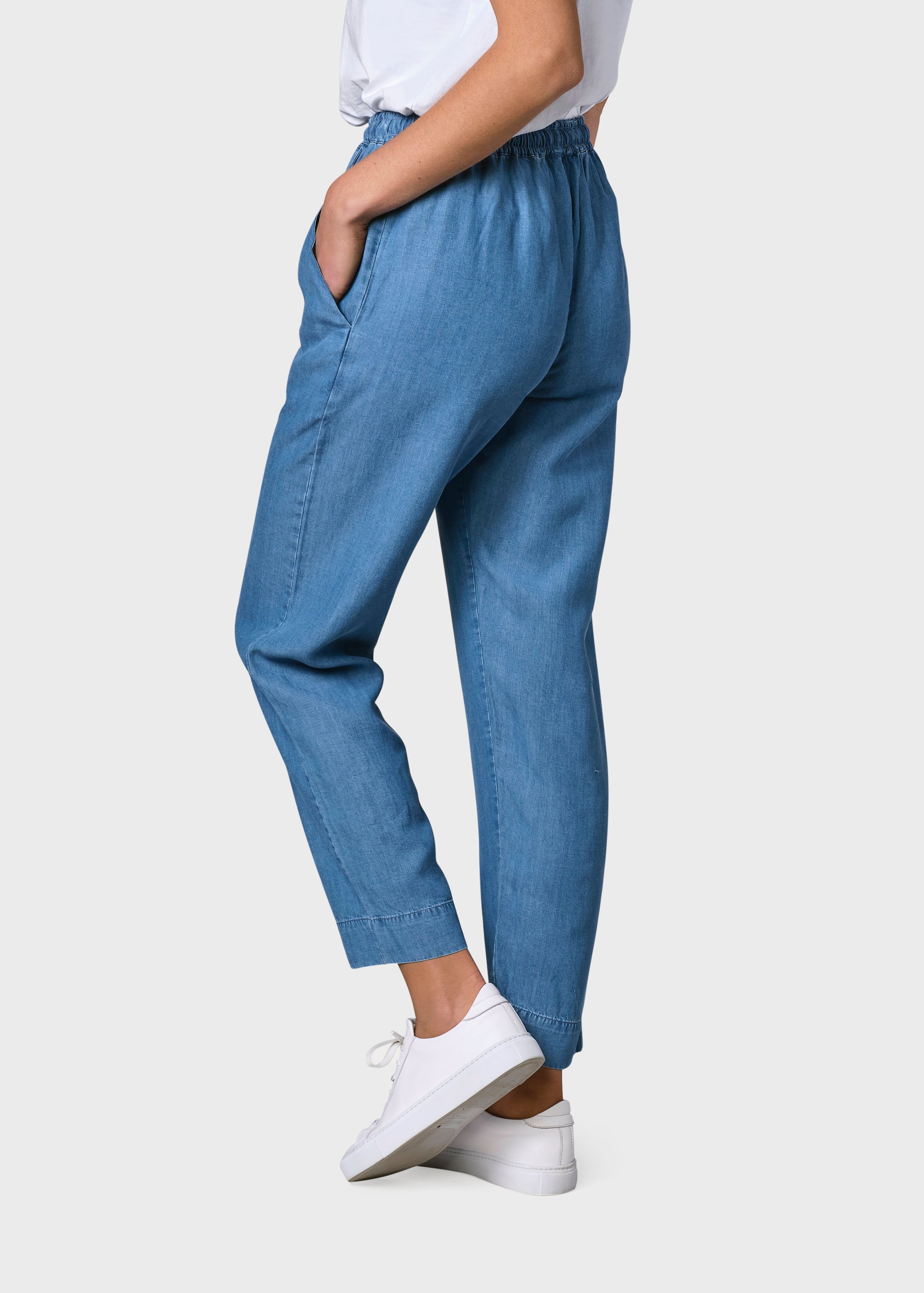 Nicoline Chambrey Pants - Light Blue