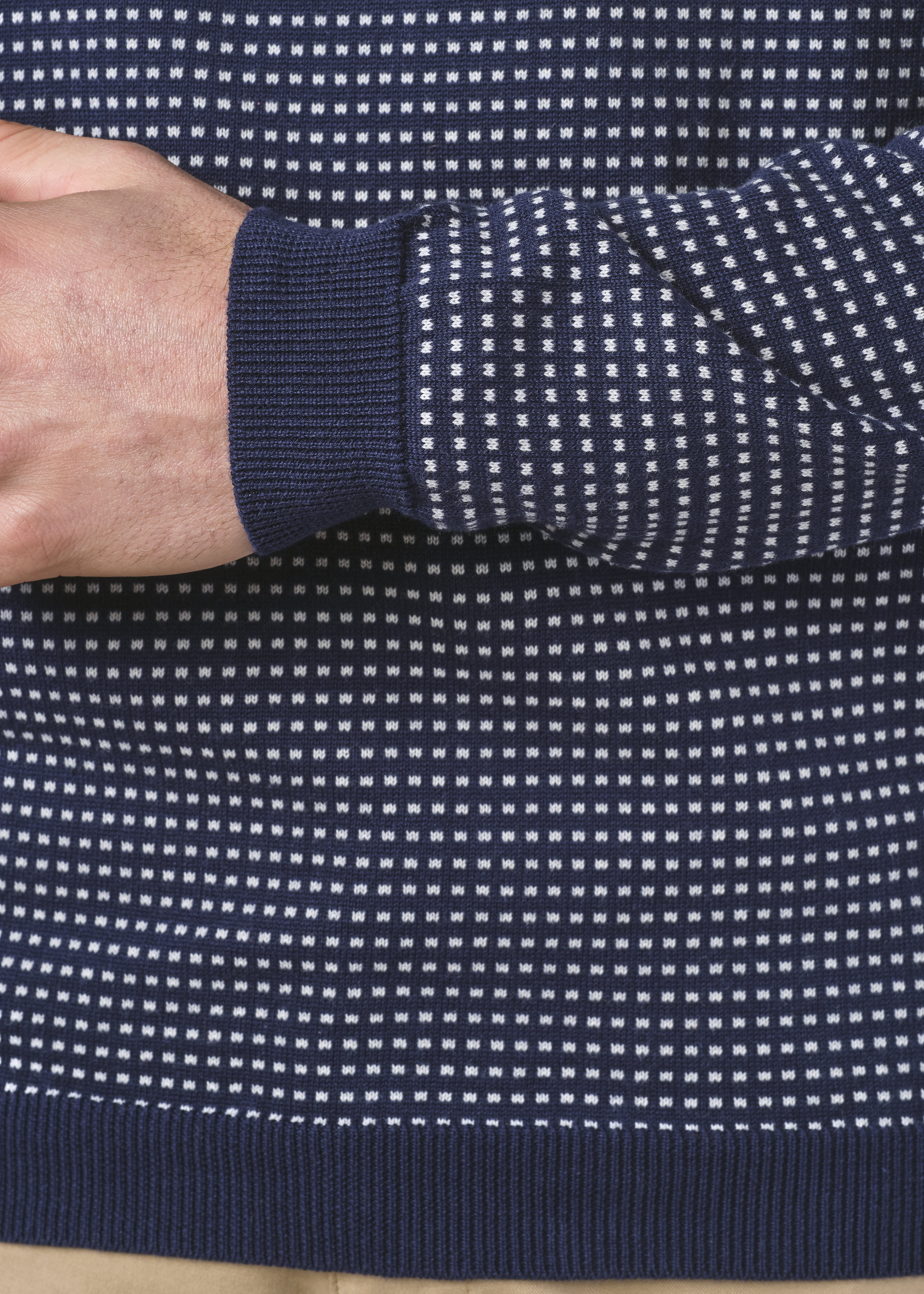 Otto Knit - Navy/cream