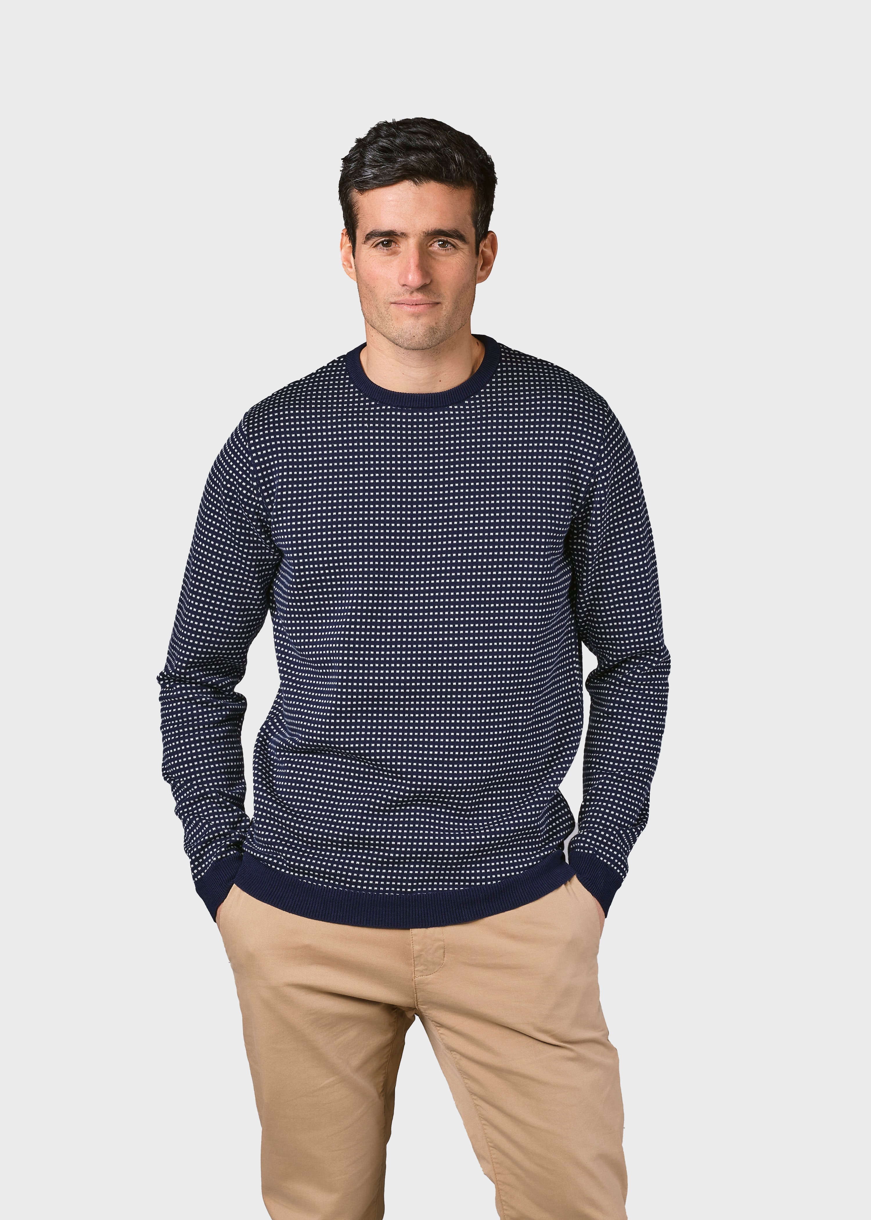 Otto Knit - Navy/cream