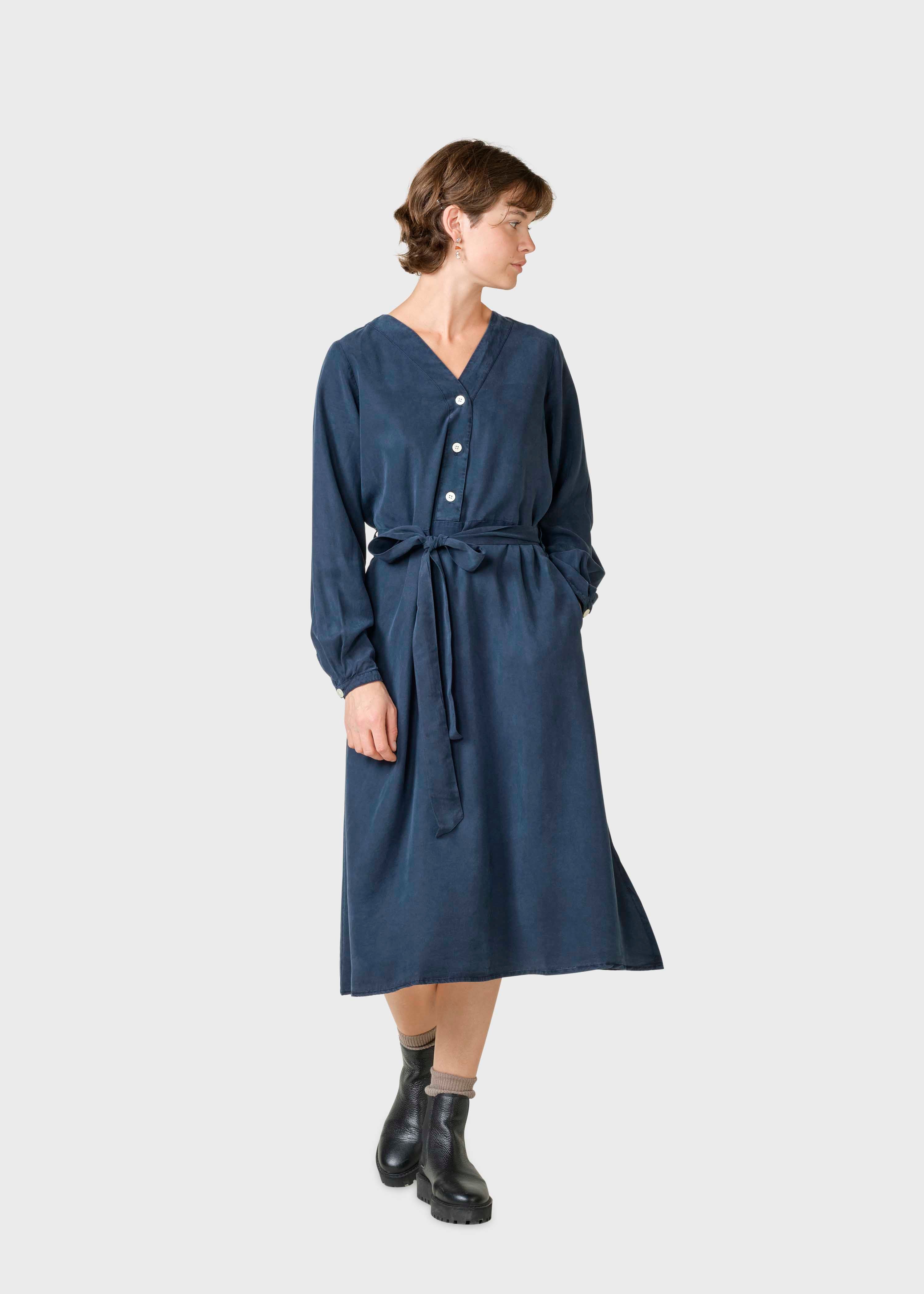 Pernille Ls Dress - Navy