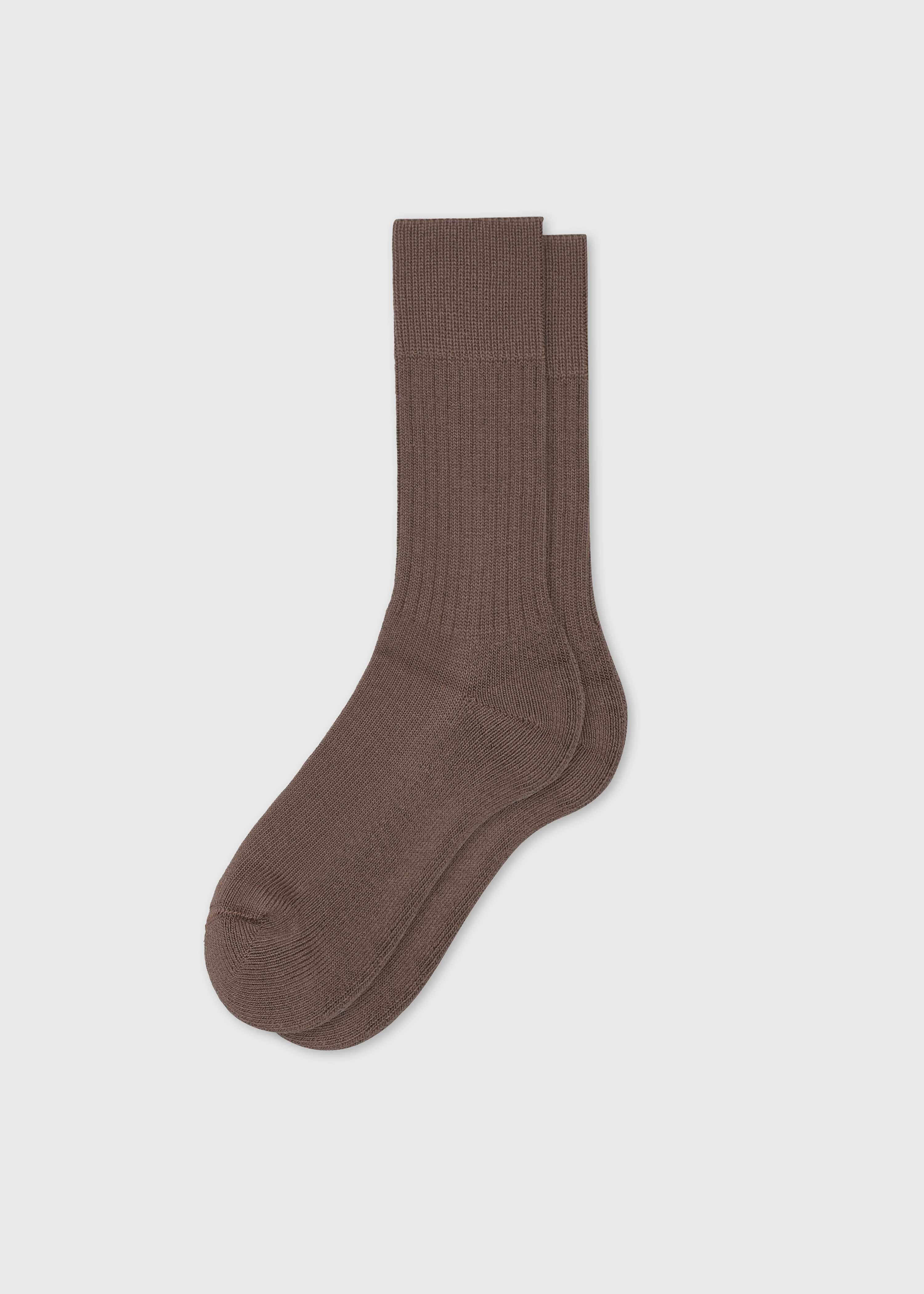 Raw Cotton Sock - Taupe