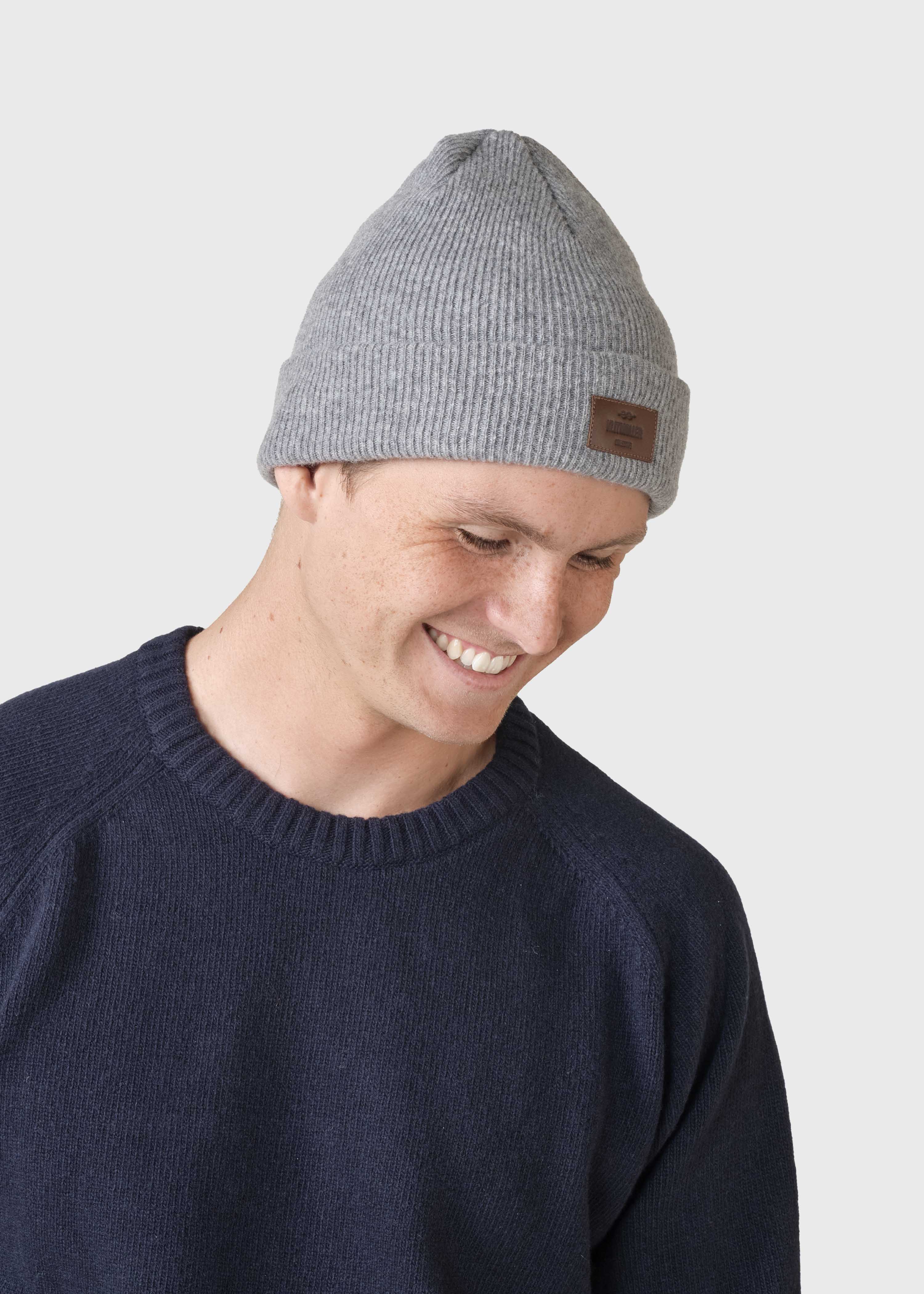 Rib Beanie - Light Grey