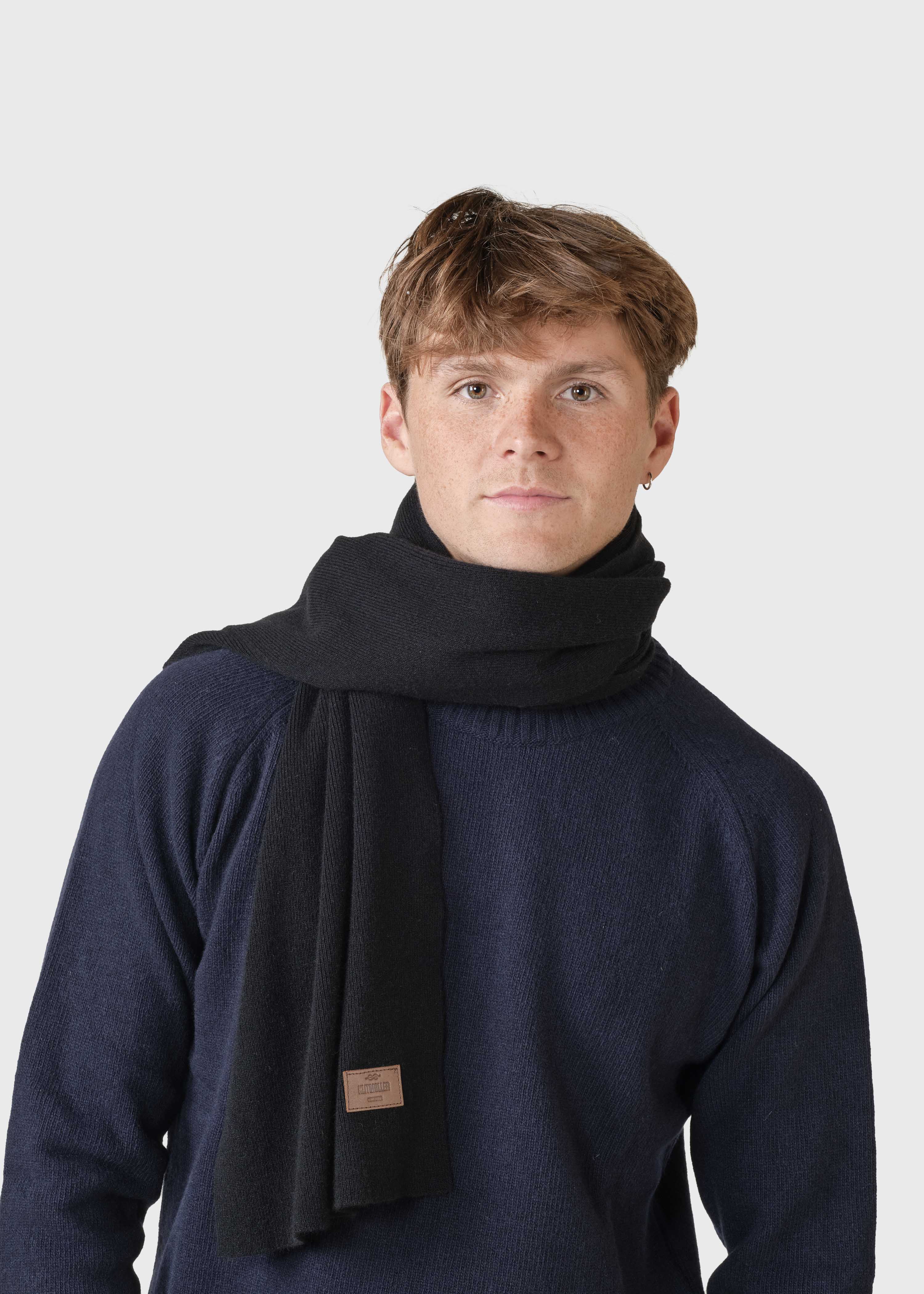 Rib Scarf - Black