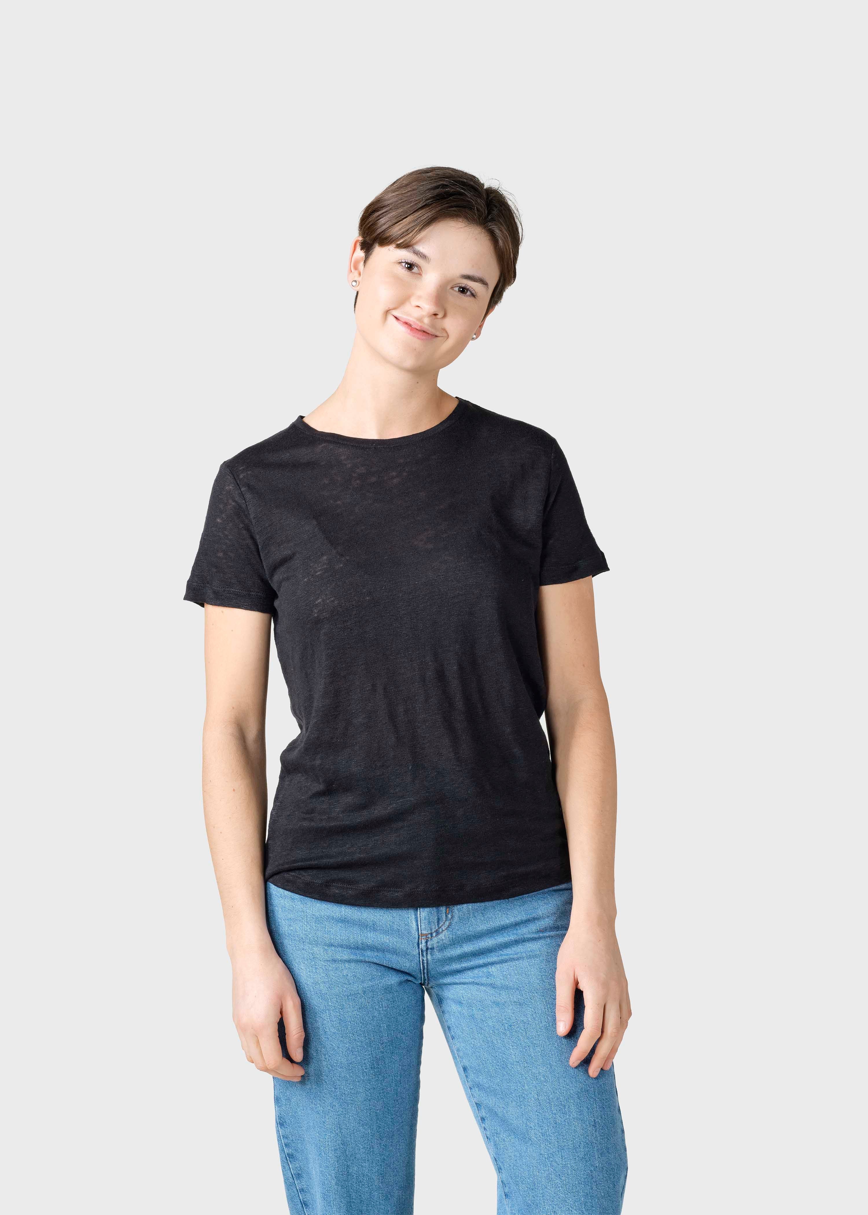 Rikke Linen Tee - Black