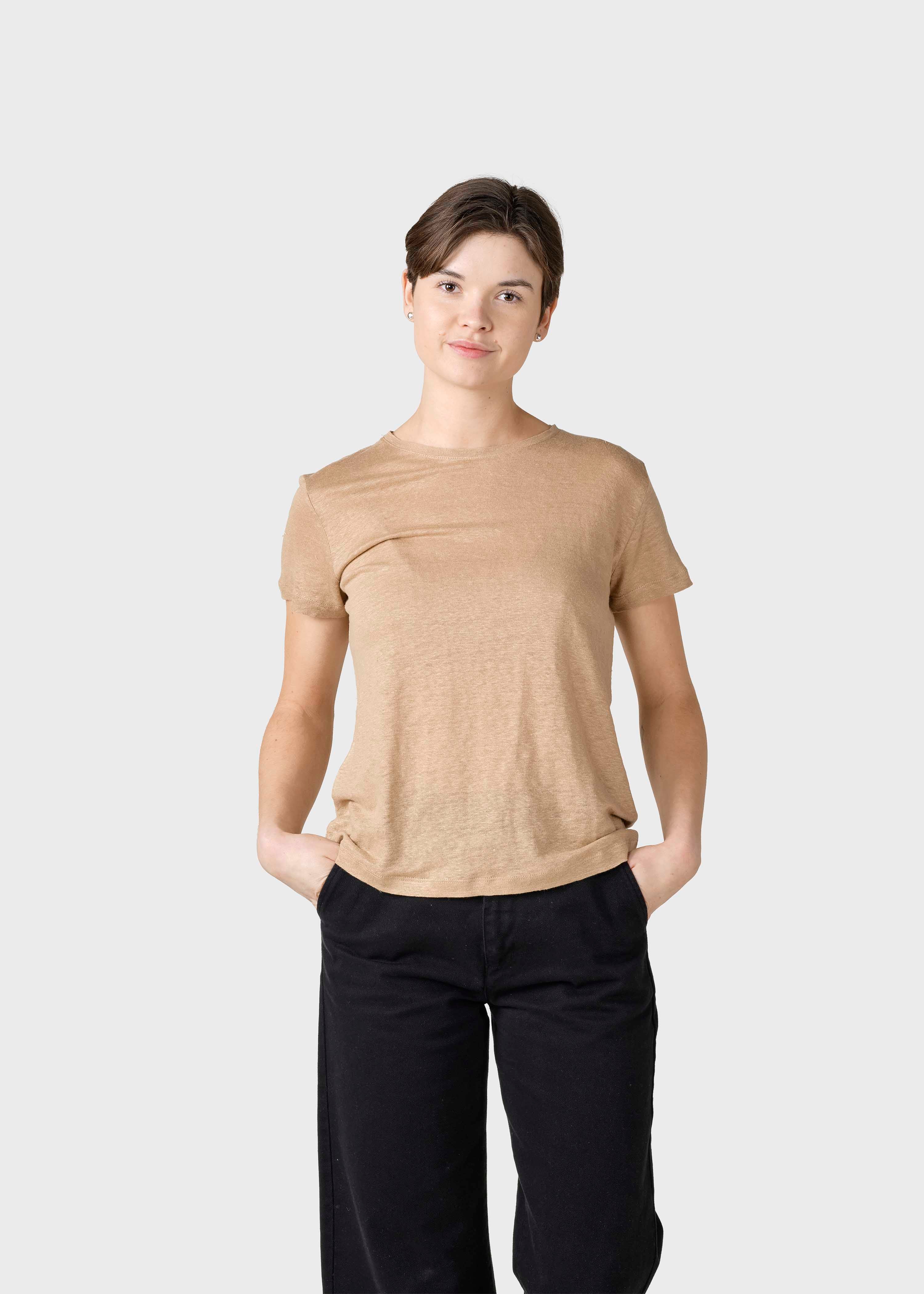 Rikke Linen Tee - Sand