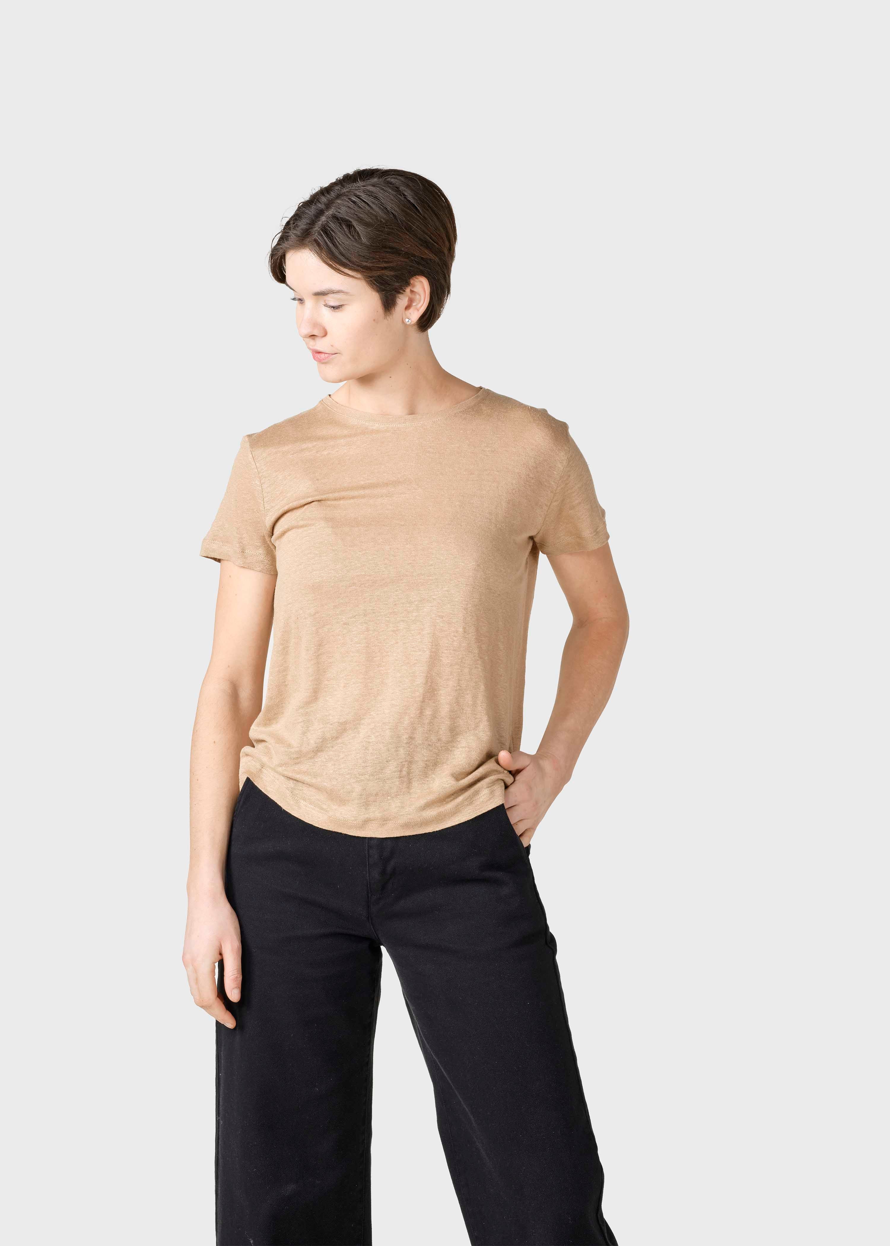 Rikke Linen Tee - Sand