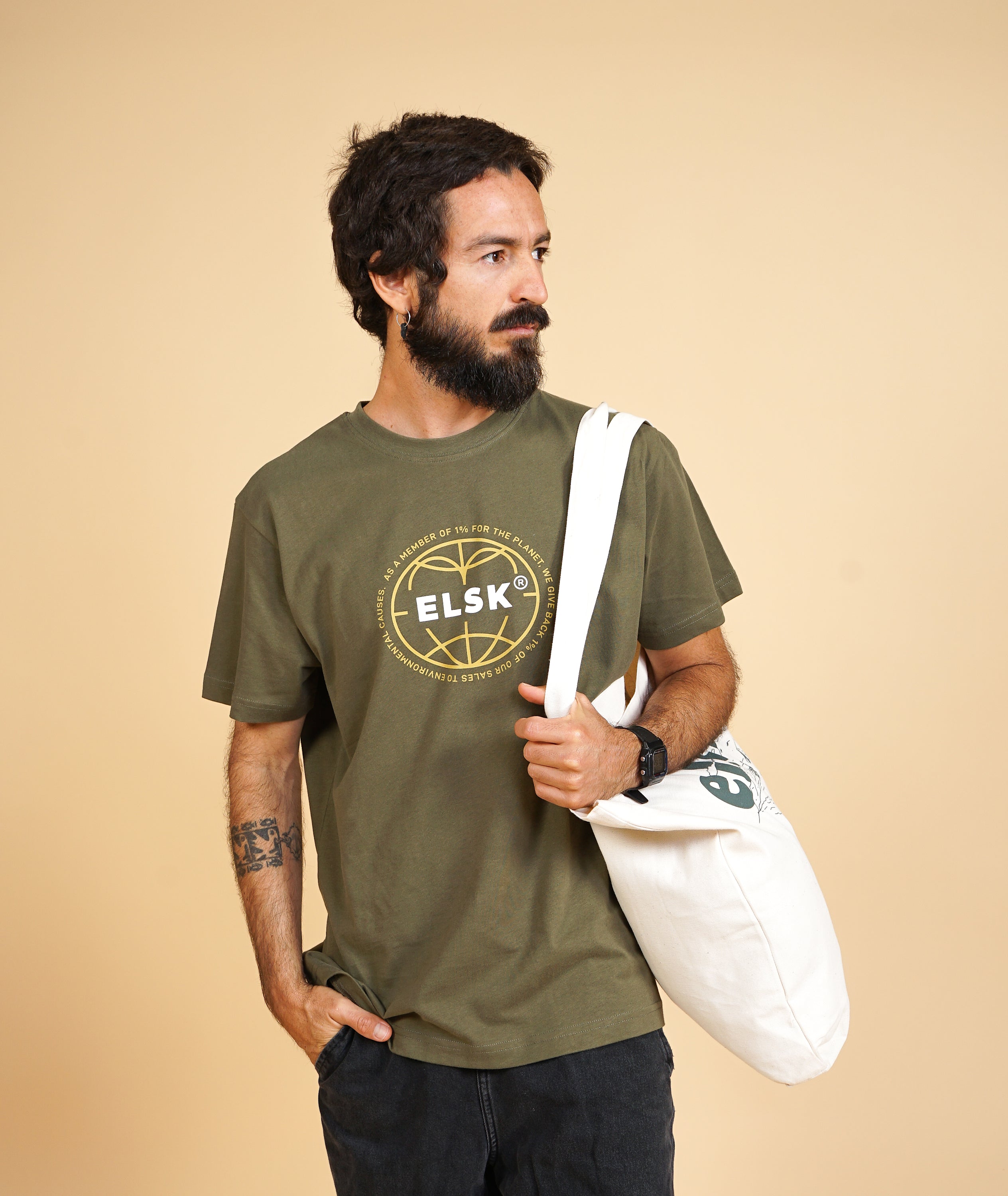 Statement Globe Men'S Brushed T-Shirt