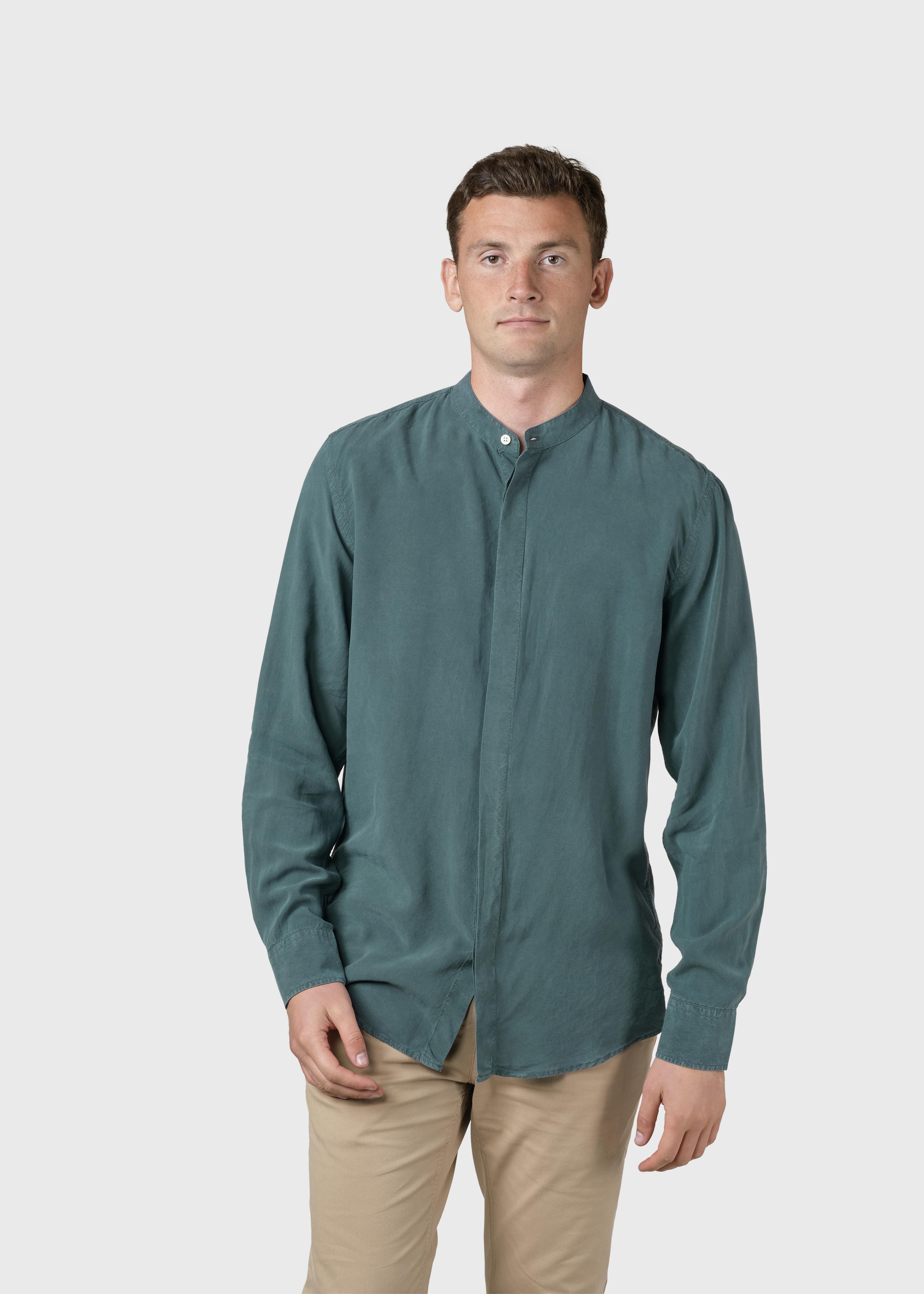 Simon Lyocell Shirt - Moss Green