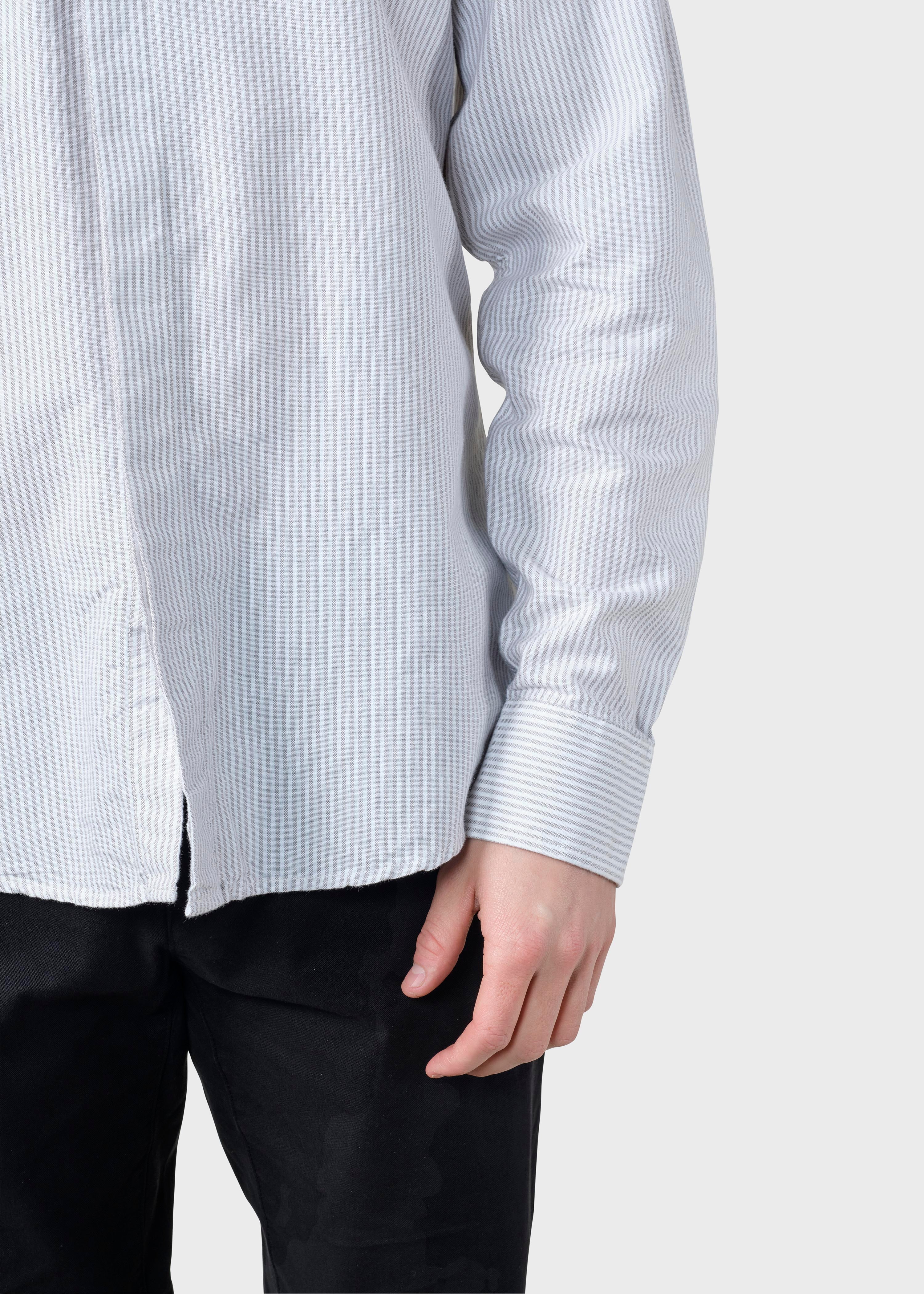 Simon Striped Shirt - White/sand