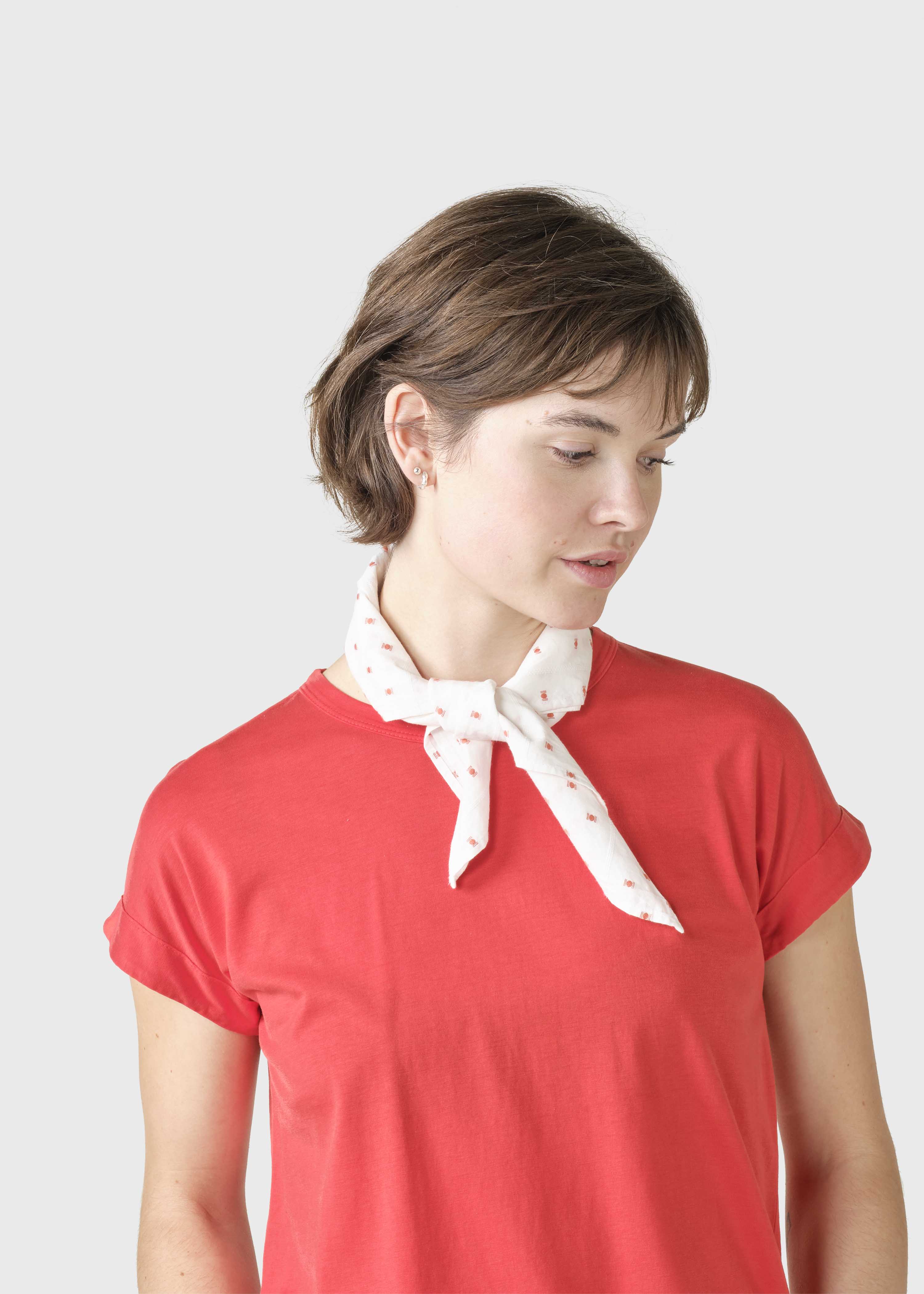 Tracy Scarf - White/red