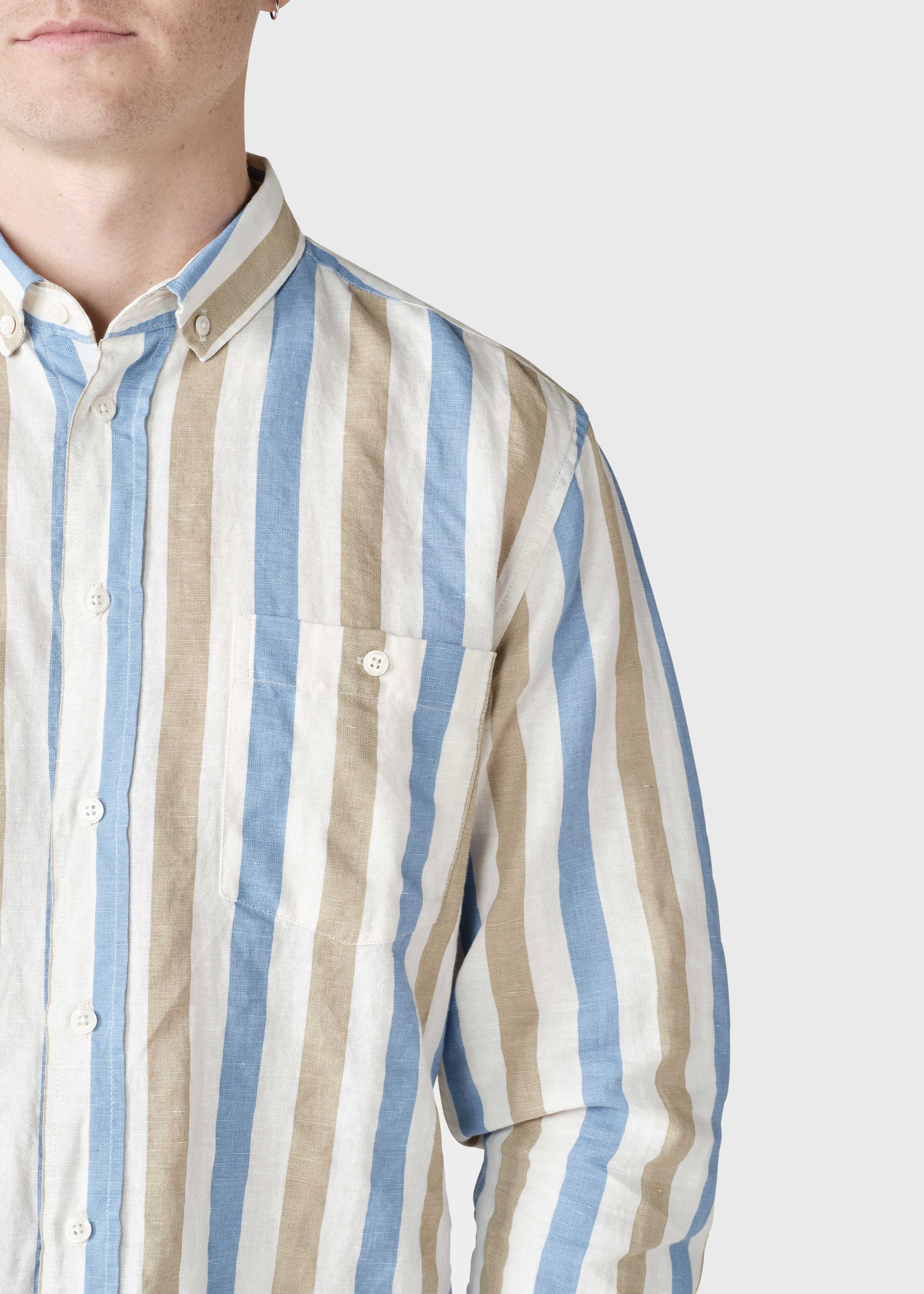 Valdis Shirt - Light Blue/pastel Sand