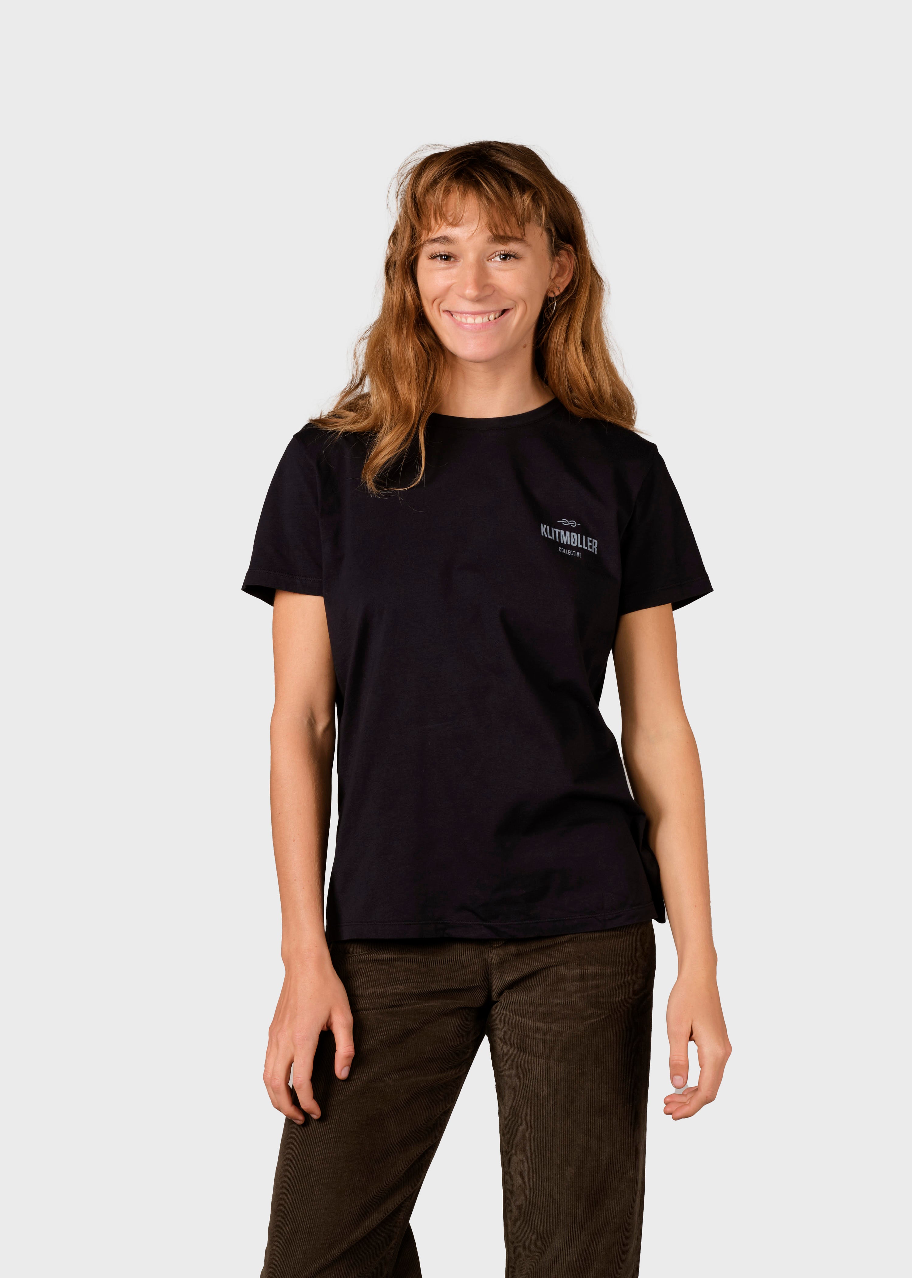 Womens Small Logo Tee - Black