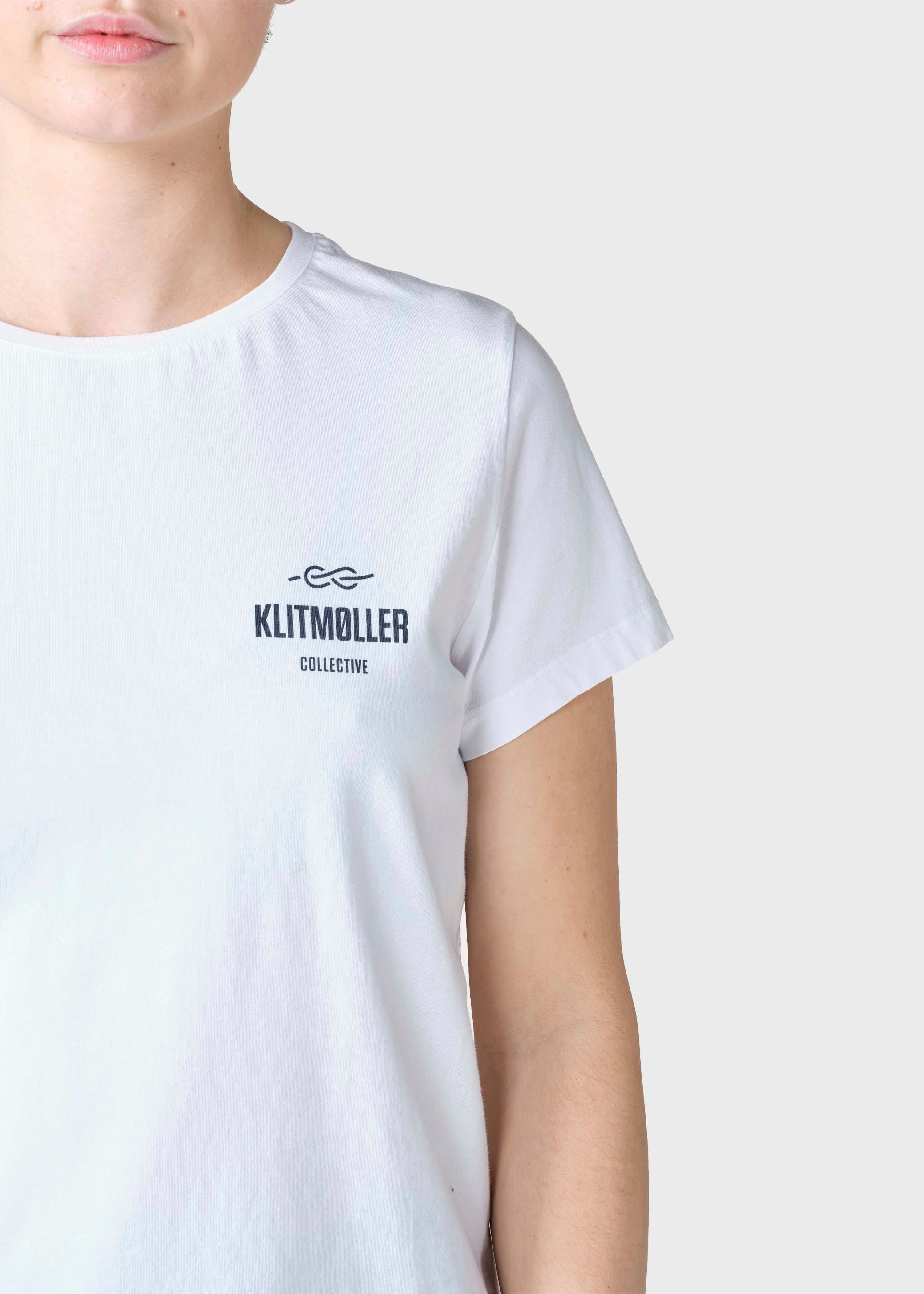 Womens Small Logo Tee - White