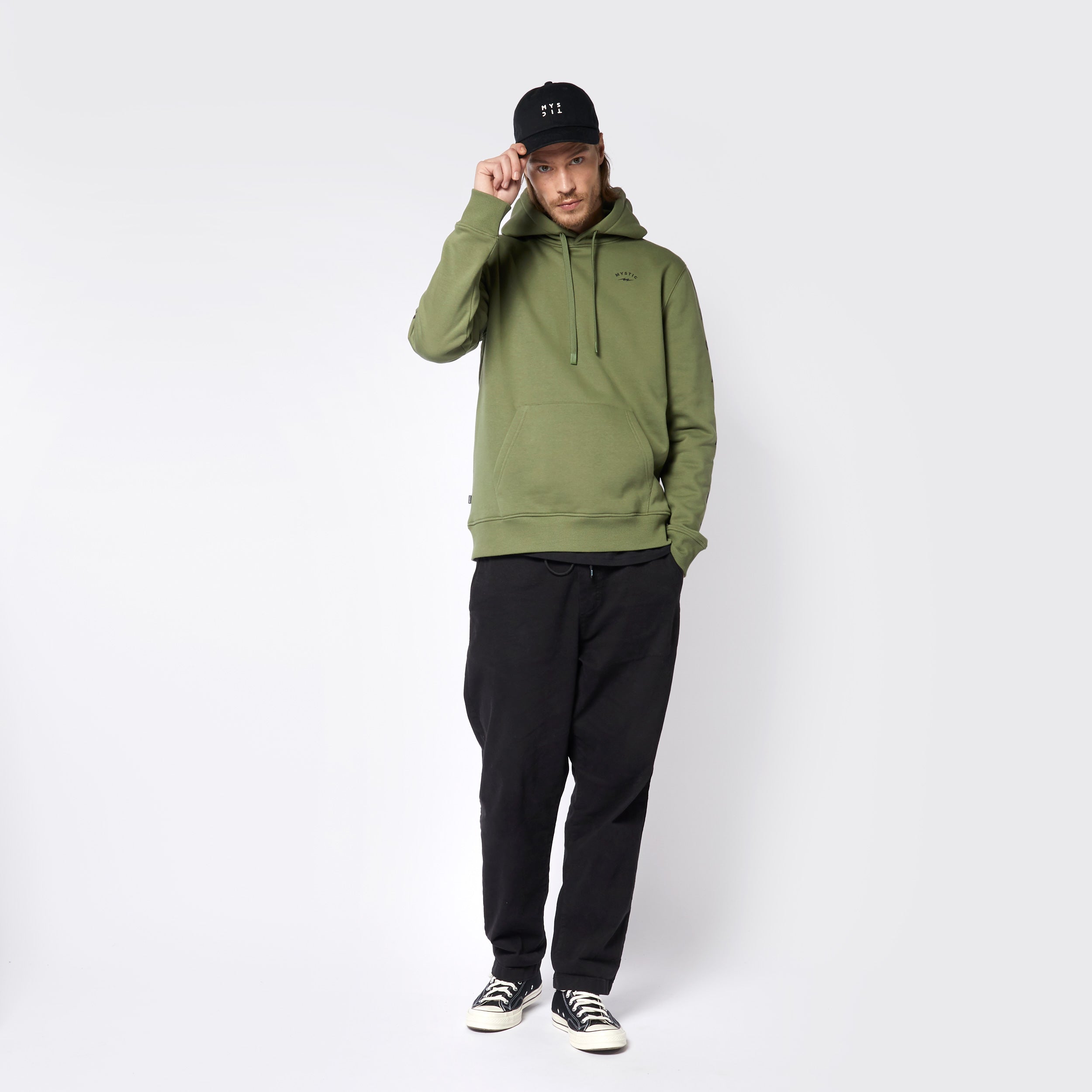 Bolt Hood Sweat - Dark Olive