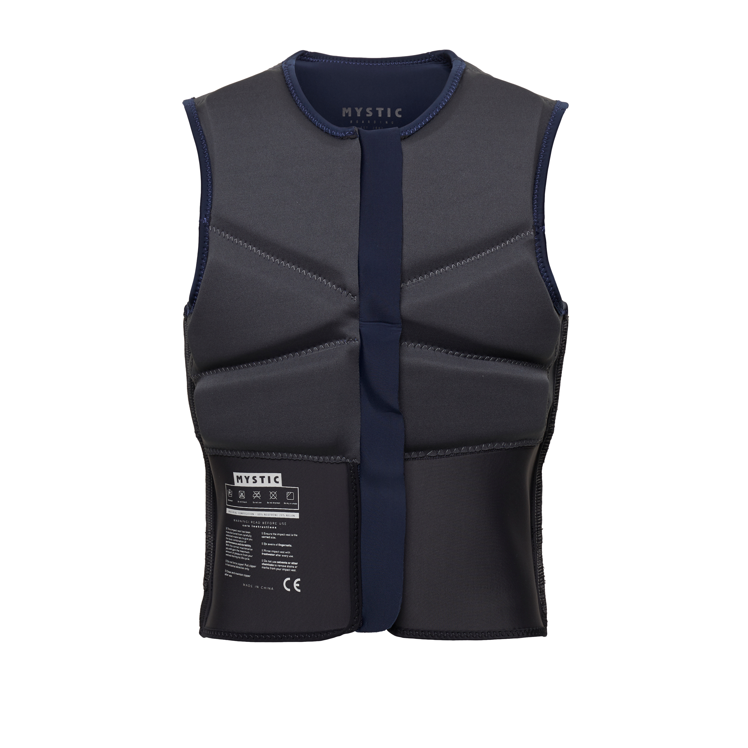 Block Impact Vest Fzip - Navy