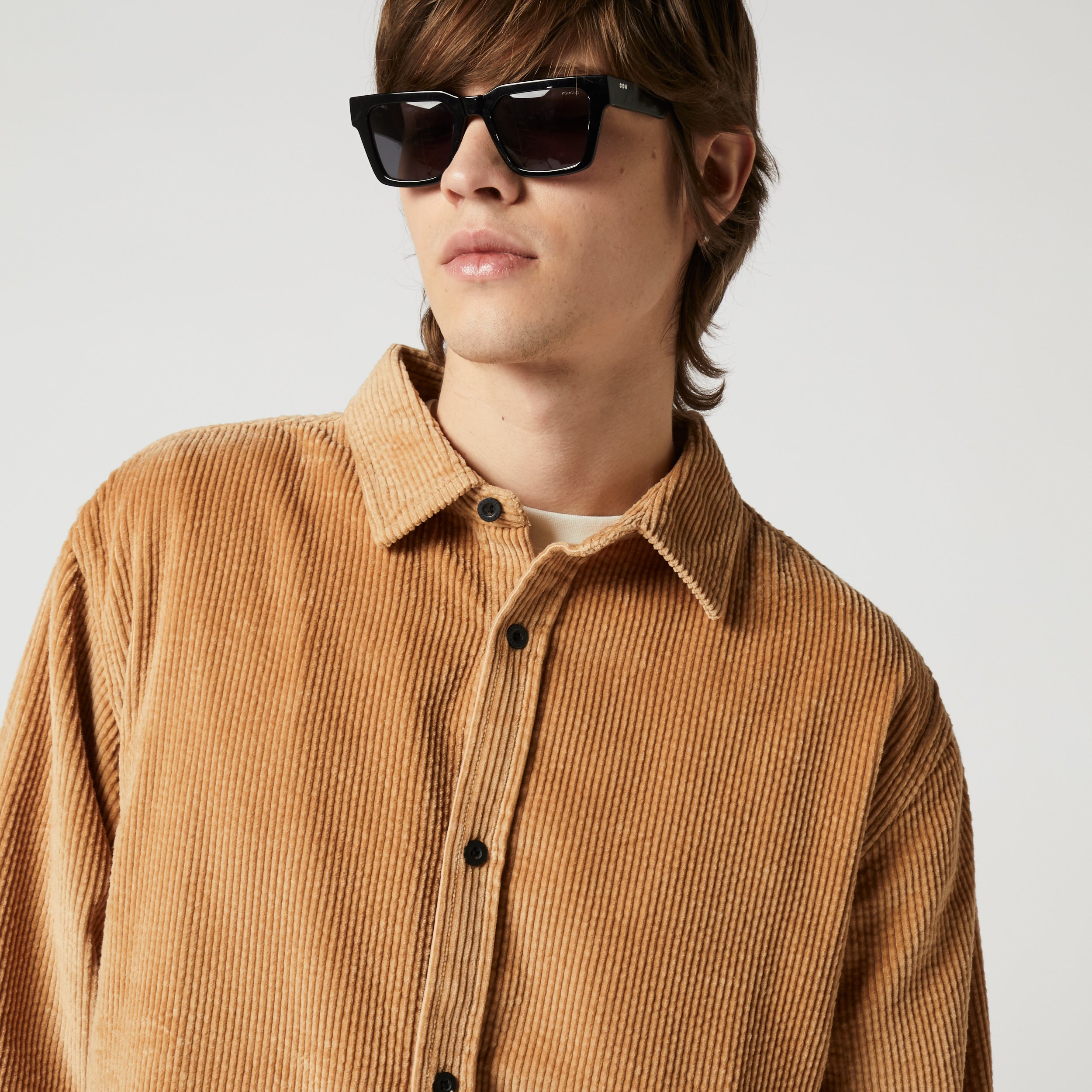 Corduroy Shirt - Slate Brown