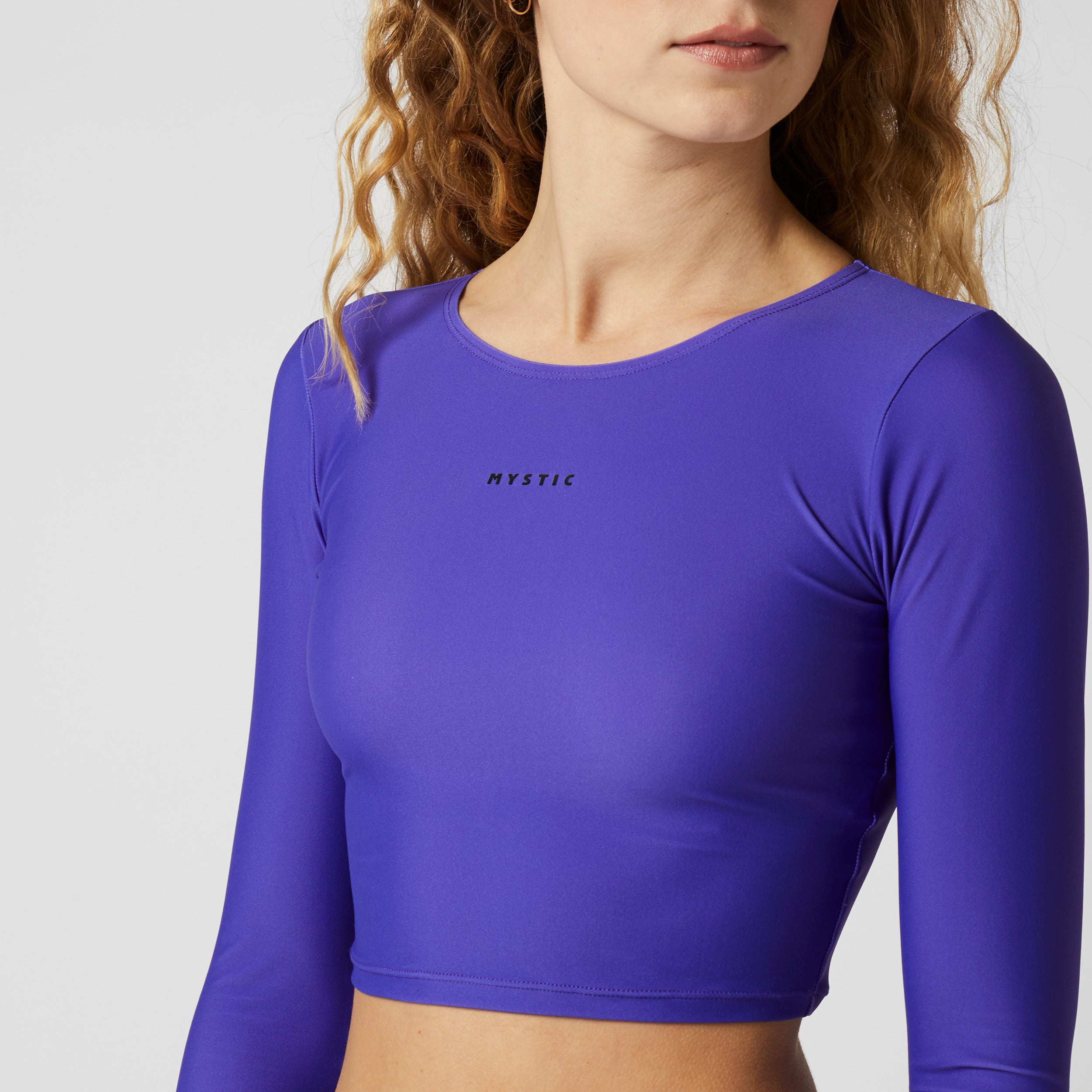 Sunn L/S Crop Rashvest Women - Purple