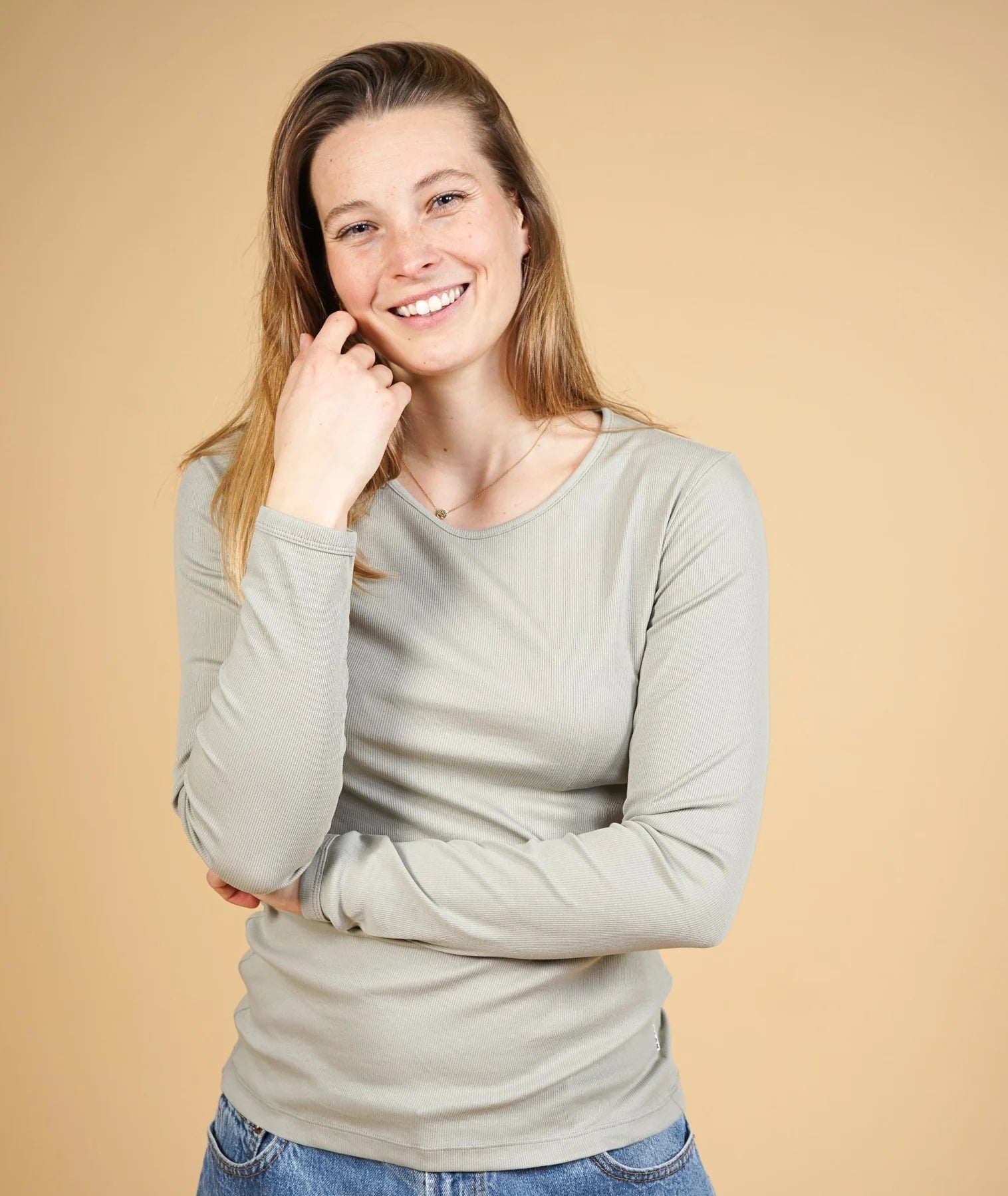 Rib Women'S Ls T-Shirt