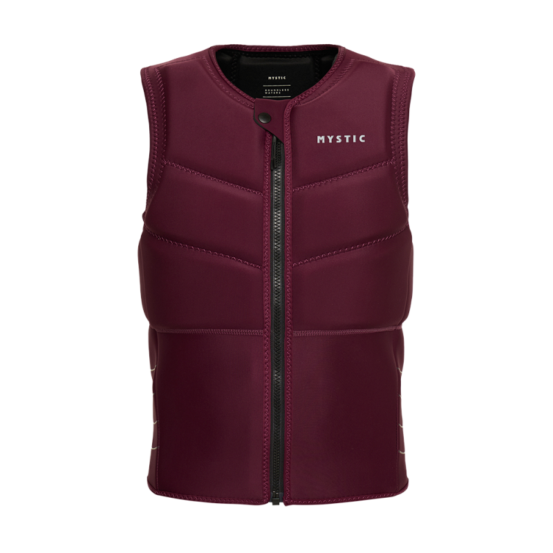 Star Impact Vest Fzip - Oxblood Red