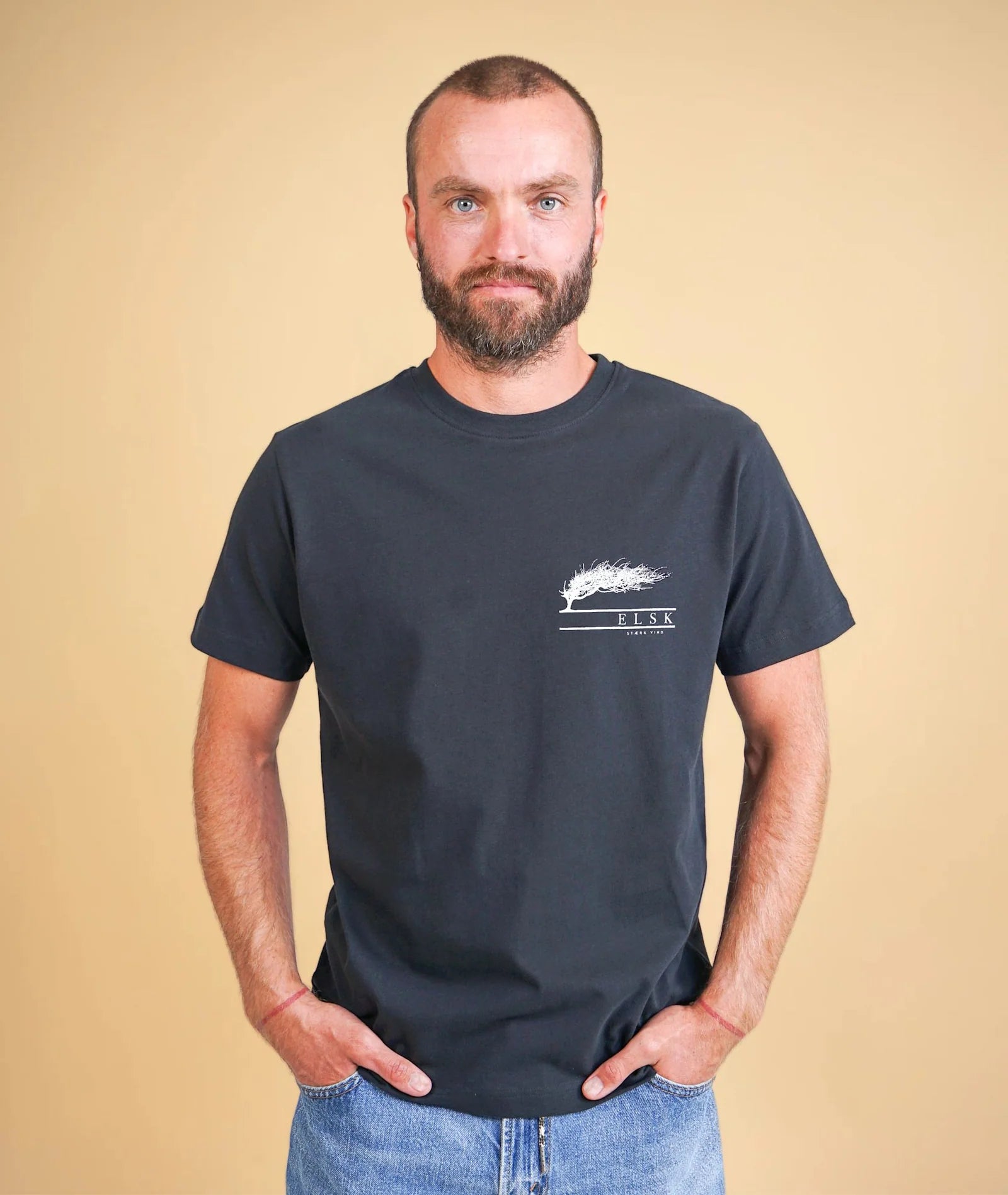 Stærk Vind Ch Men'S Brushed T-Shirt