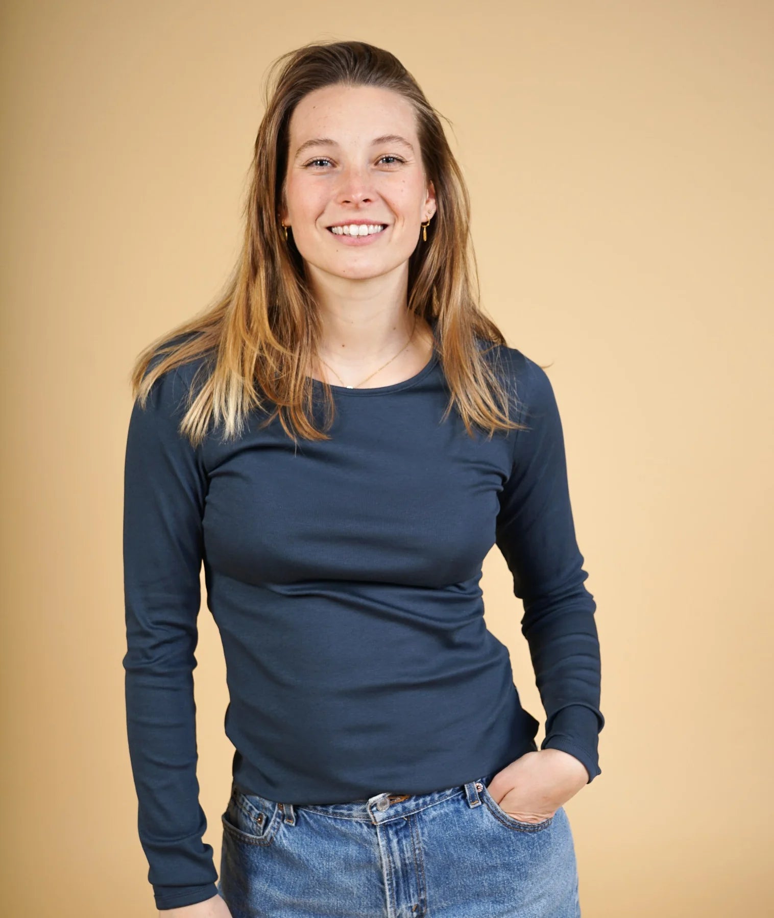 Rib Women'S Ls T-Shirt