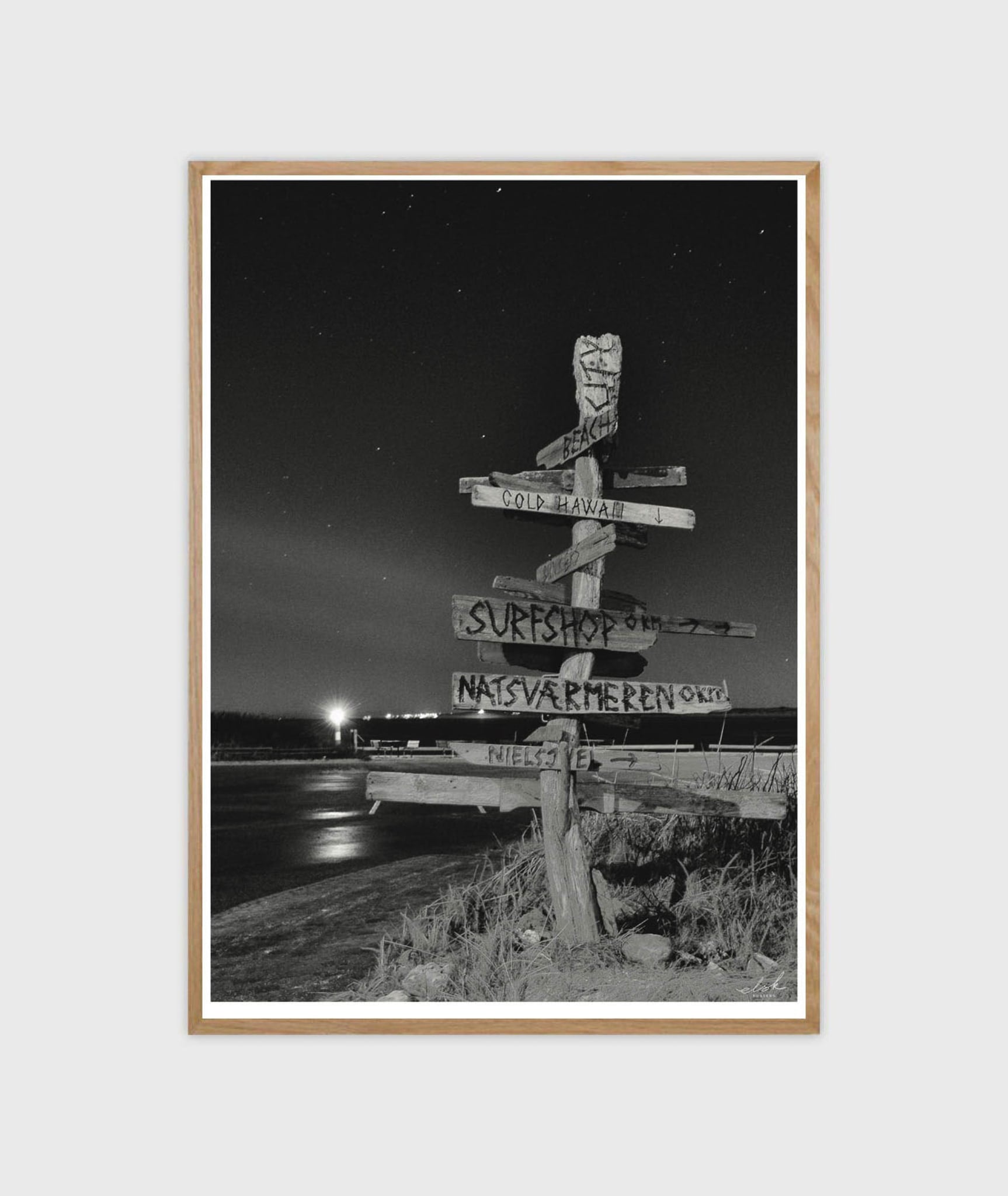 9007 | Elsk® Poster – “Vejviser” (50×70)