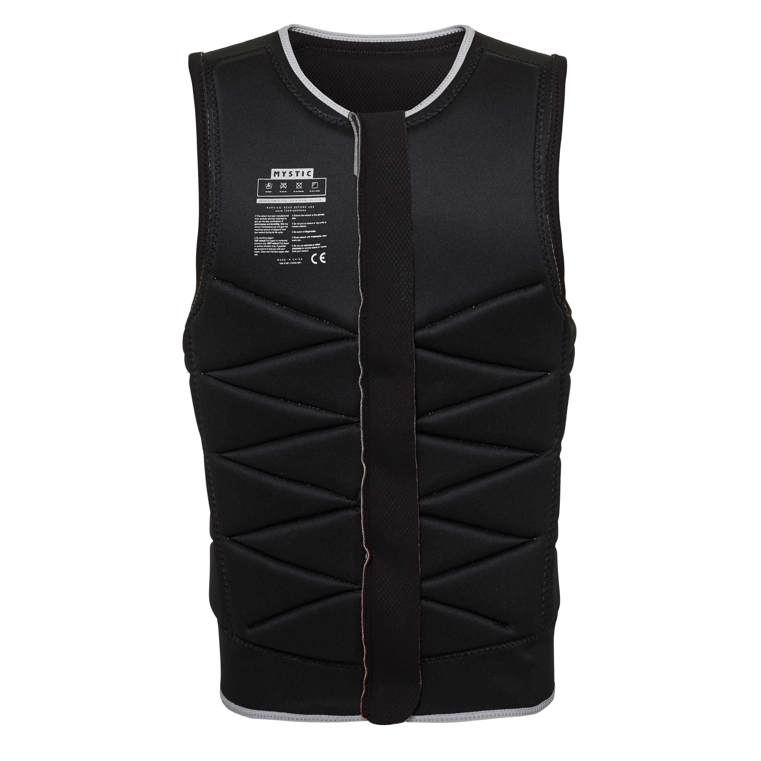 Mystic - Outlaw Impact Vest Fzip Wake - Black