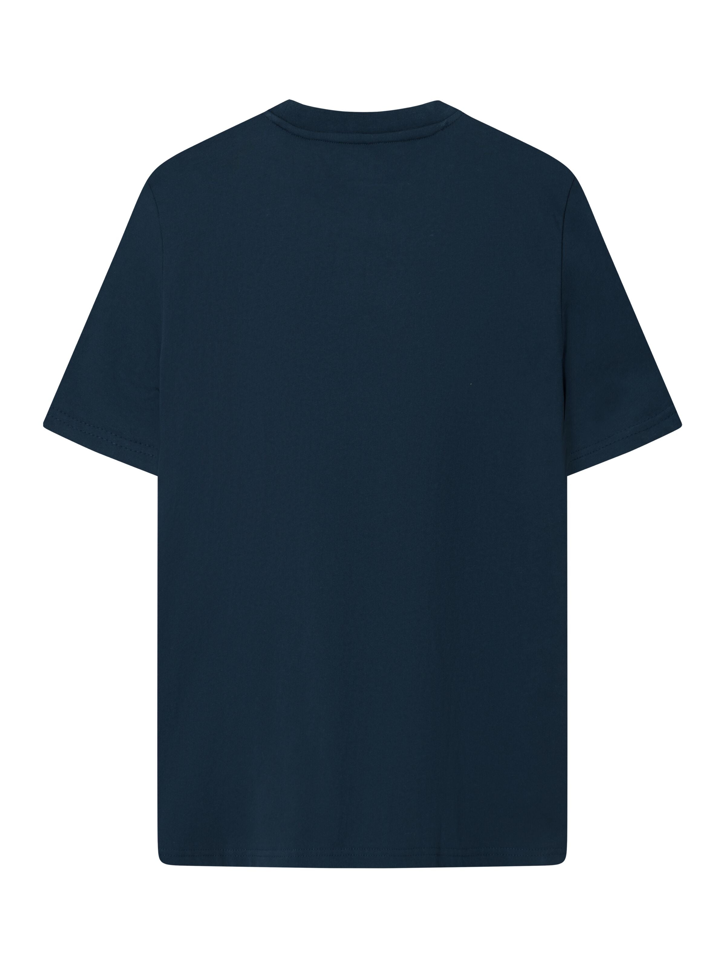 KnowledgeCotton Apparel  - Regular whale front print t-shirt - GOTS/Vegan - Total Eclipse