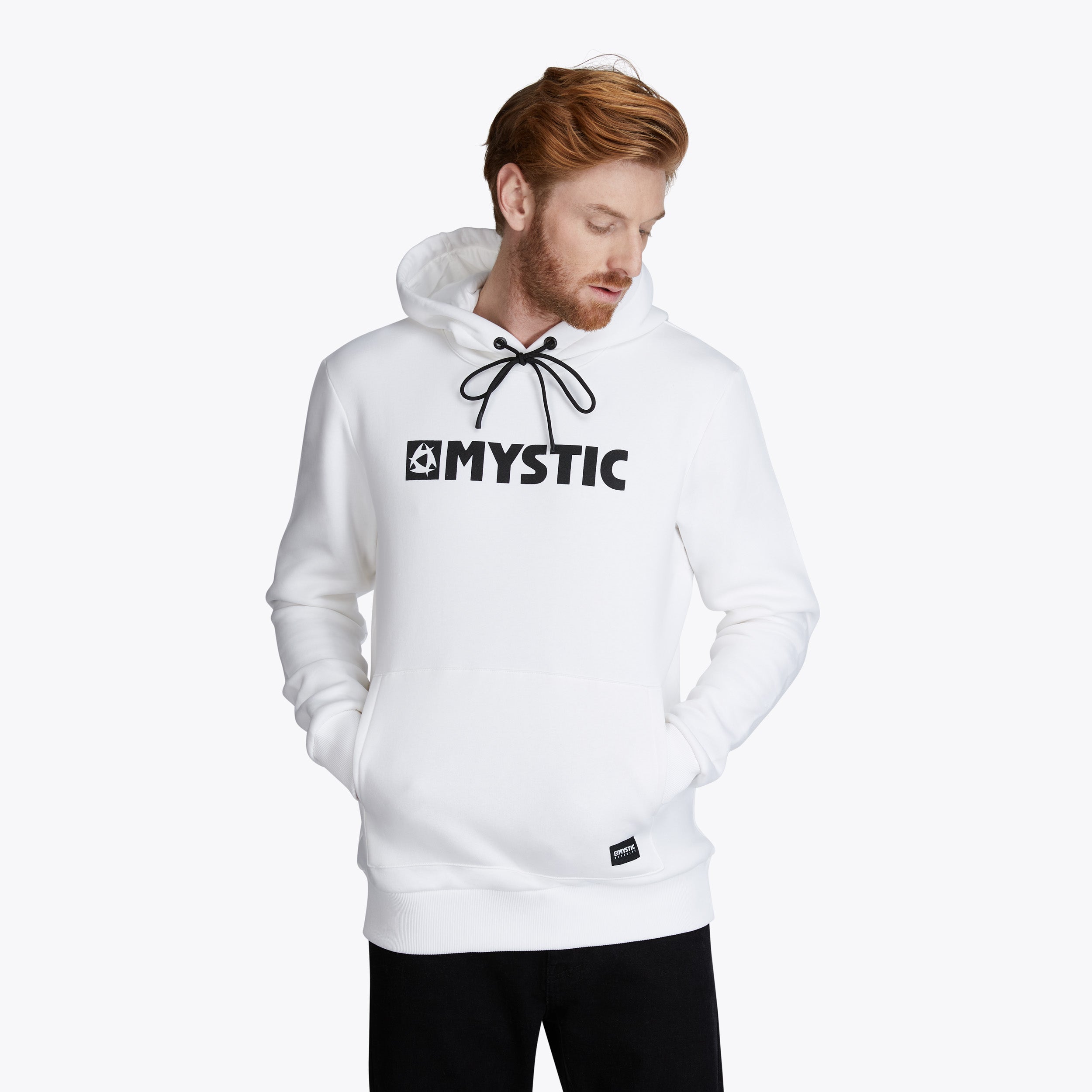 Mystic Brand Hood Sweat Hvid