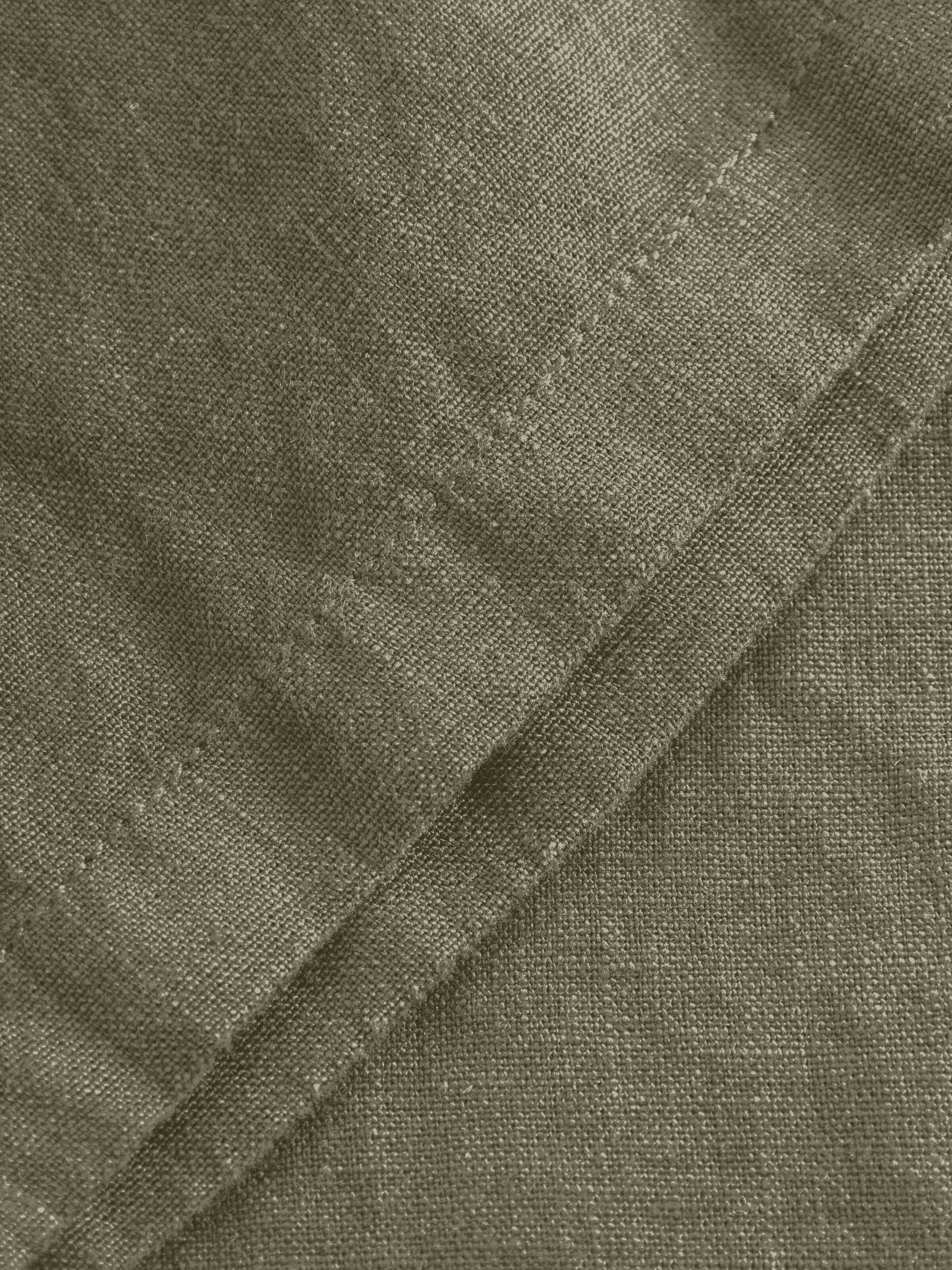 KnowledgeCotton Apparel  - Loose Linen shorts - GOTS/Vegan - Burned Olive