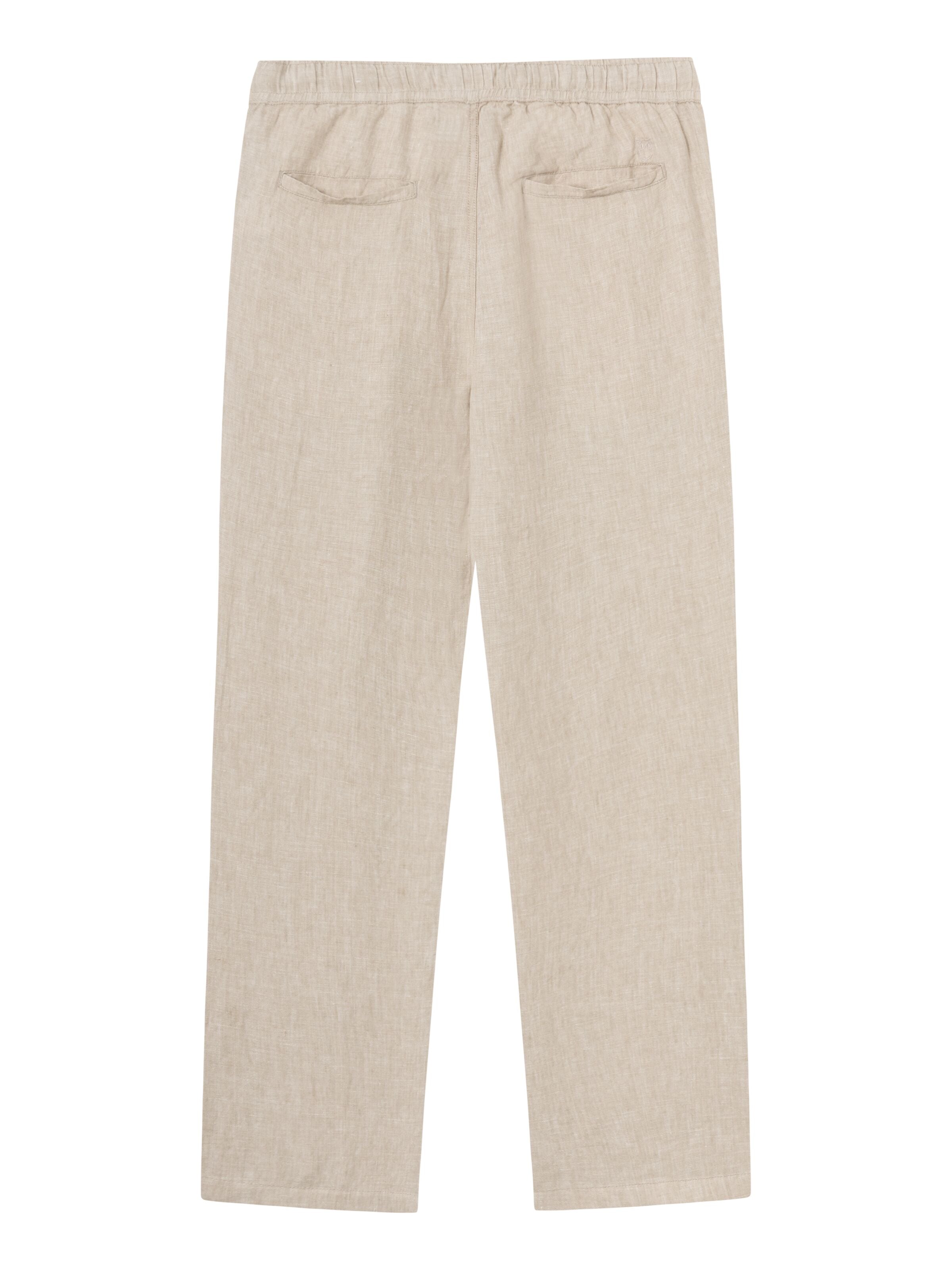 KnowledgeCotton Apparel  - Loose linen pant - GOTS/Vegan - Light feather gray