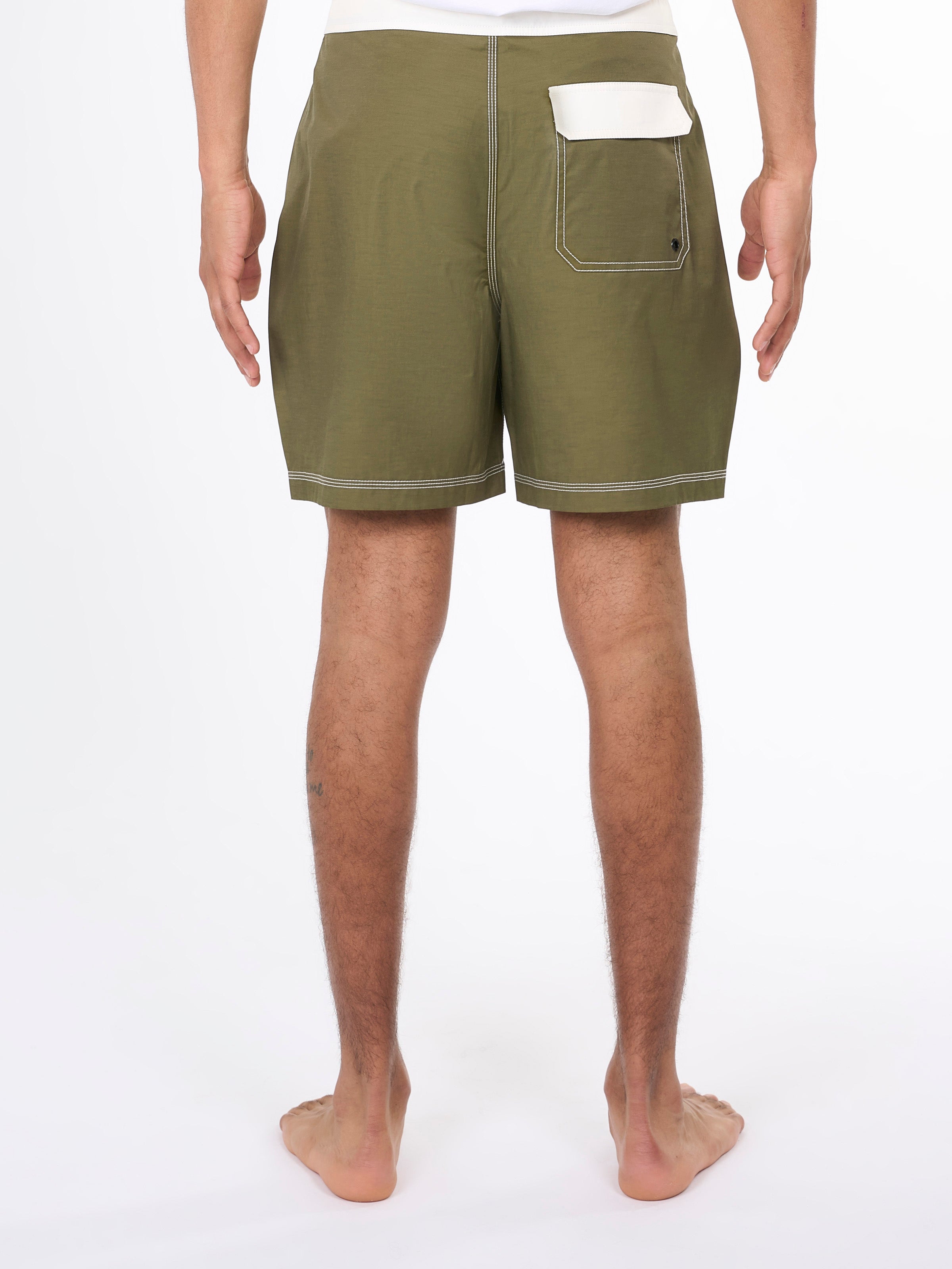 KnowledgeCotton Apparel  - Board swim shirts - GRS/Vegan PETA - Burned Olive