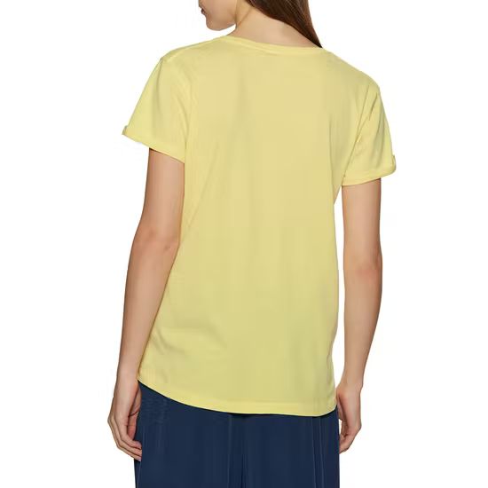 Rip Curl - re-entry v neck tee - light peach