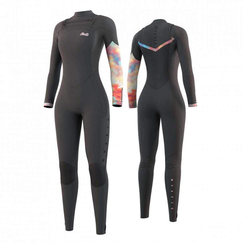 Mystic Jayde Fullsuit 3/2 mm Double Fzip Women Dark Grey Våddragt