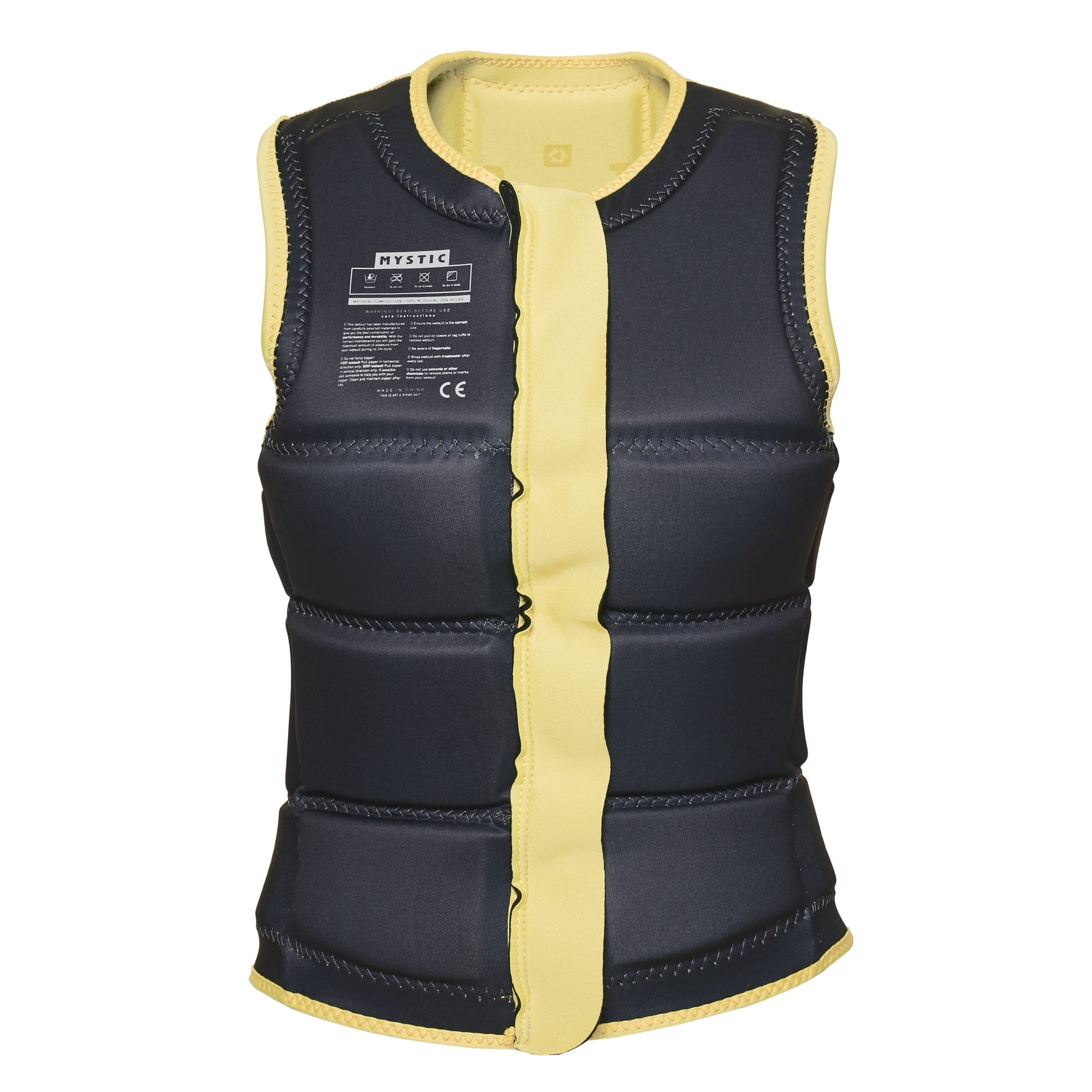 Mystic - Star Impact Vest Fzip Wake Women - Pastel Yellow