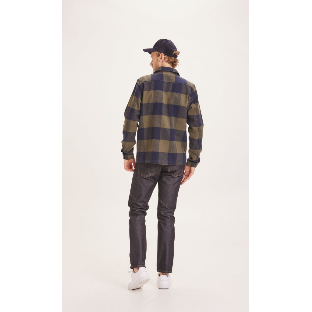 PINE checked heavy flannel overshirt - GOTS/Vegan