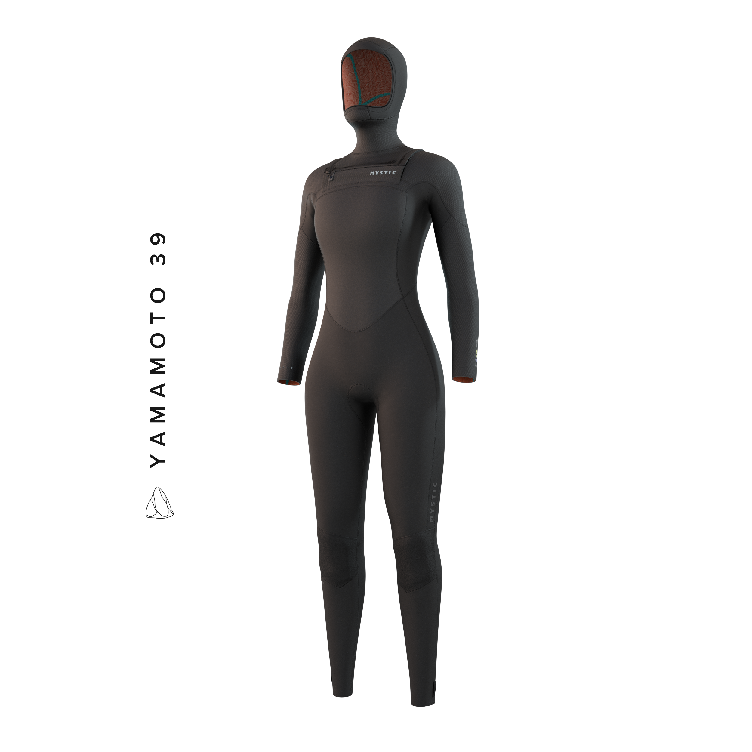 Mystic - Gem Hooded Fullsuit 6/4/3mm DFzip Women - Black