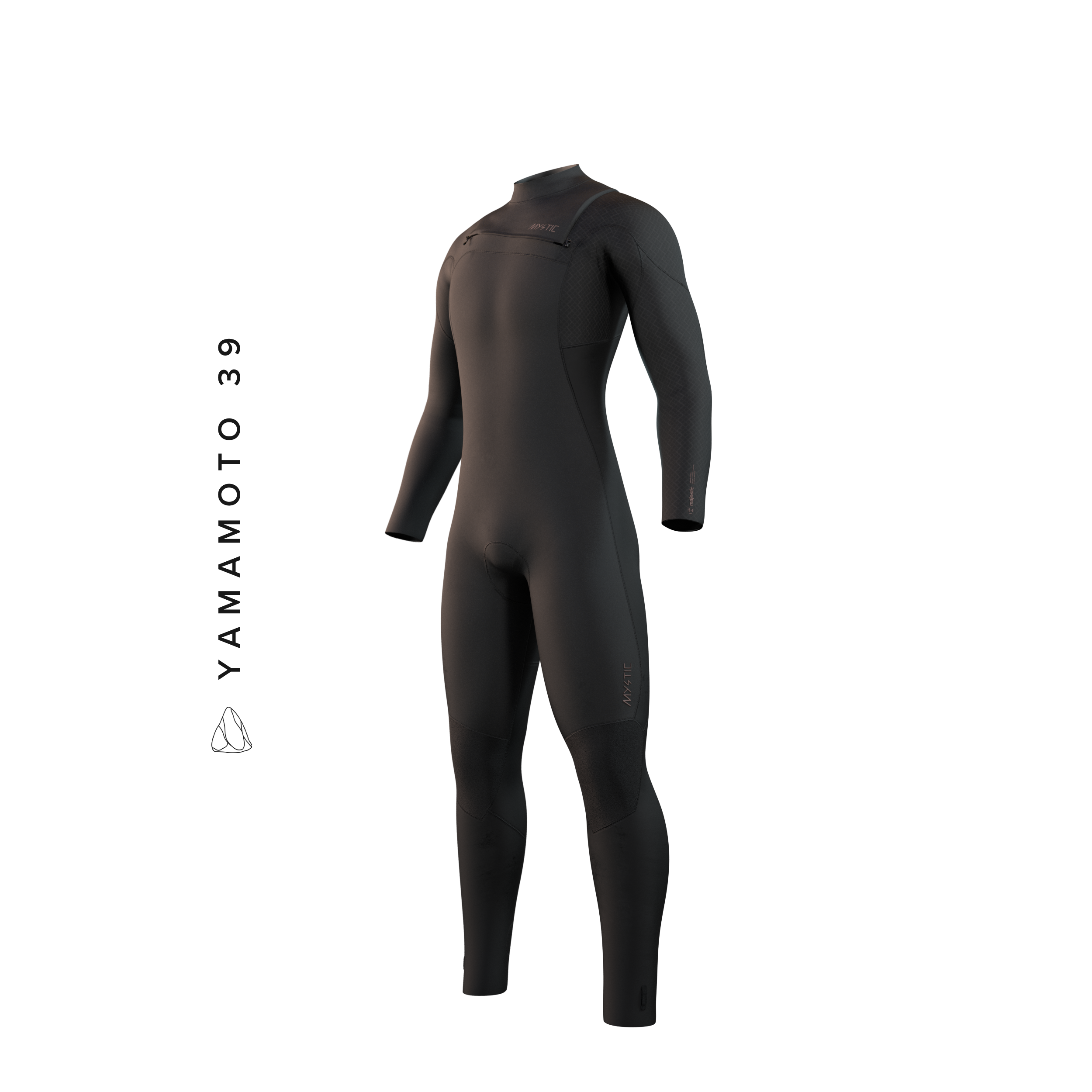 Mystic - Majestic Fullsuit 3/2mm Fzip - Black